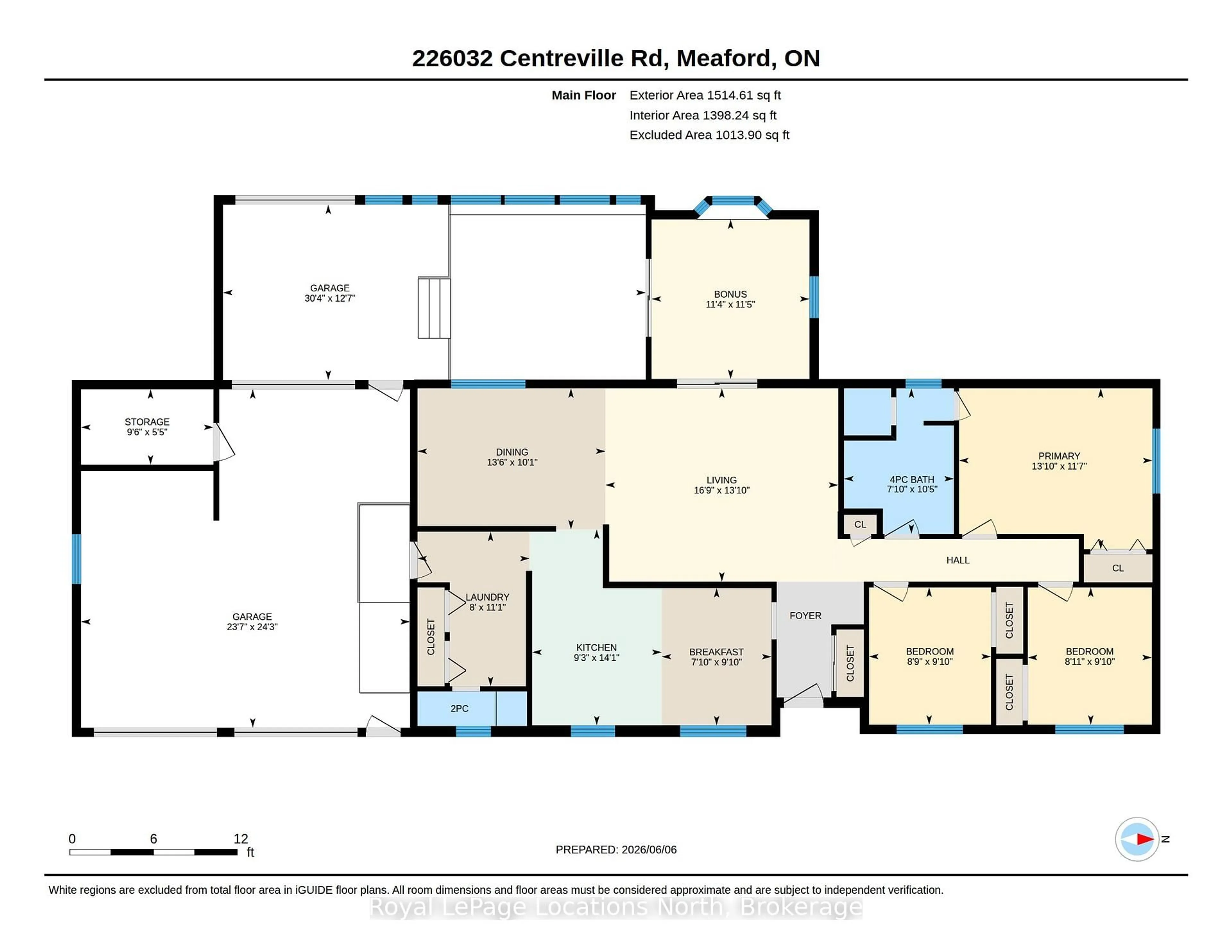 Floor plan for 226032 Centreville Rd, Meaford Ontario N4L 1W5