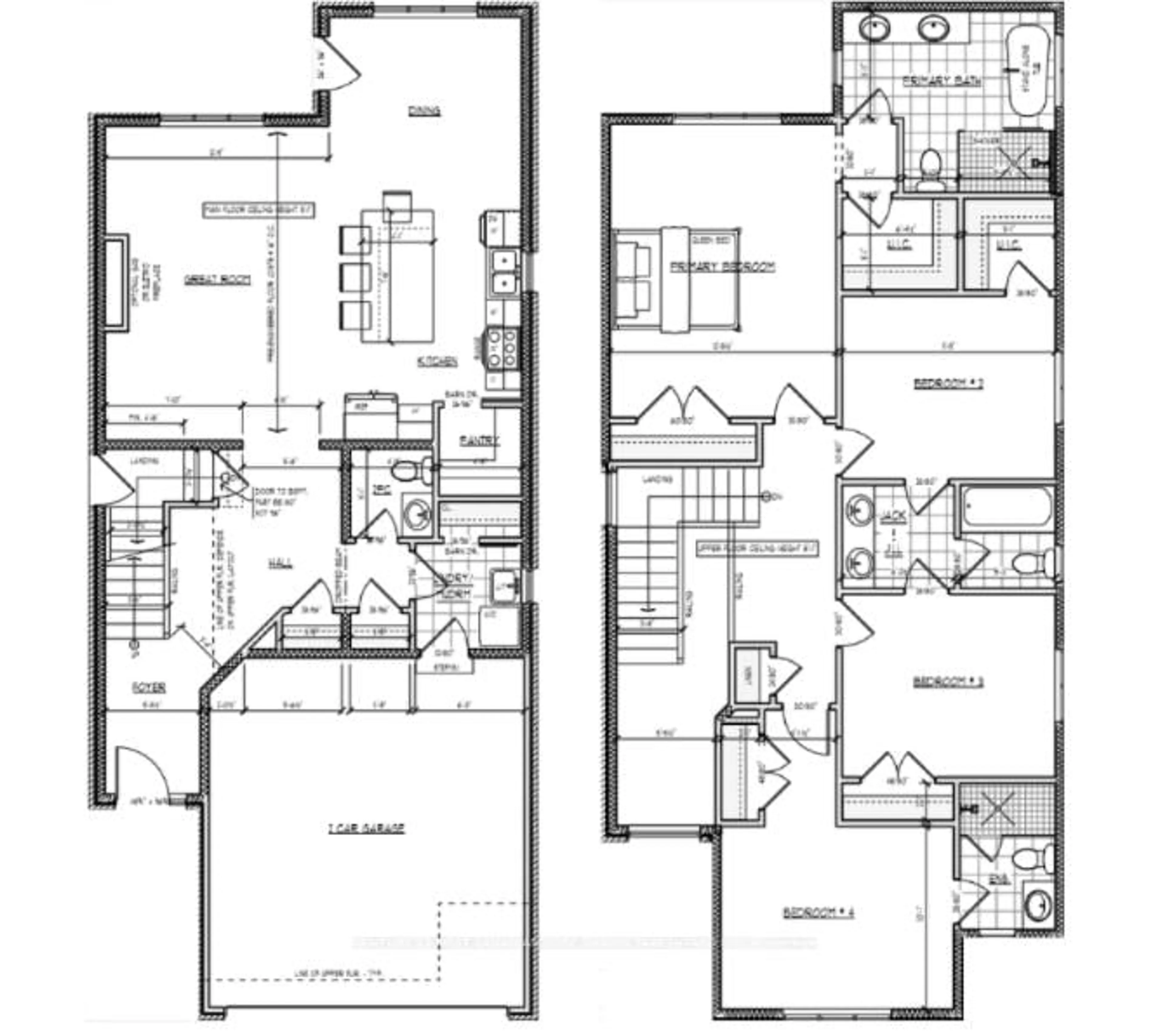Floor plan for Lot 209 Hobbs Dr, London South Ontario N6M 0M2