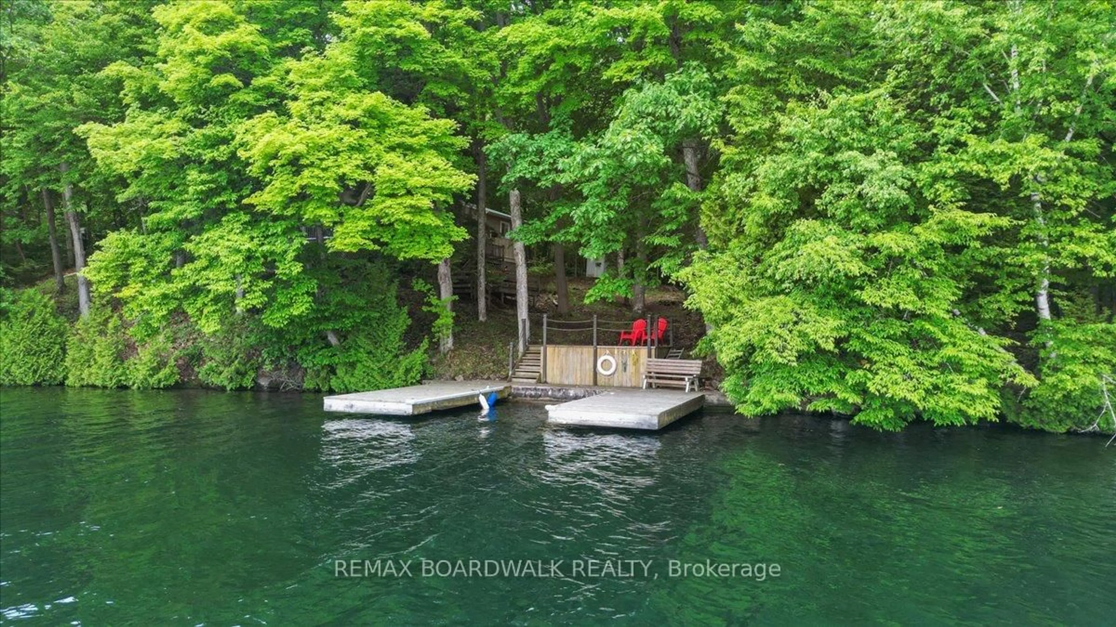 A pic from outside/outdoor area/front of a property/back of a property/a pic from drone, water/lake/river/ocean view for 6296 Big Island, Rideau Lakes Ontario K0G 1V0