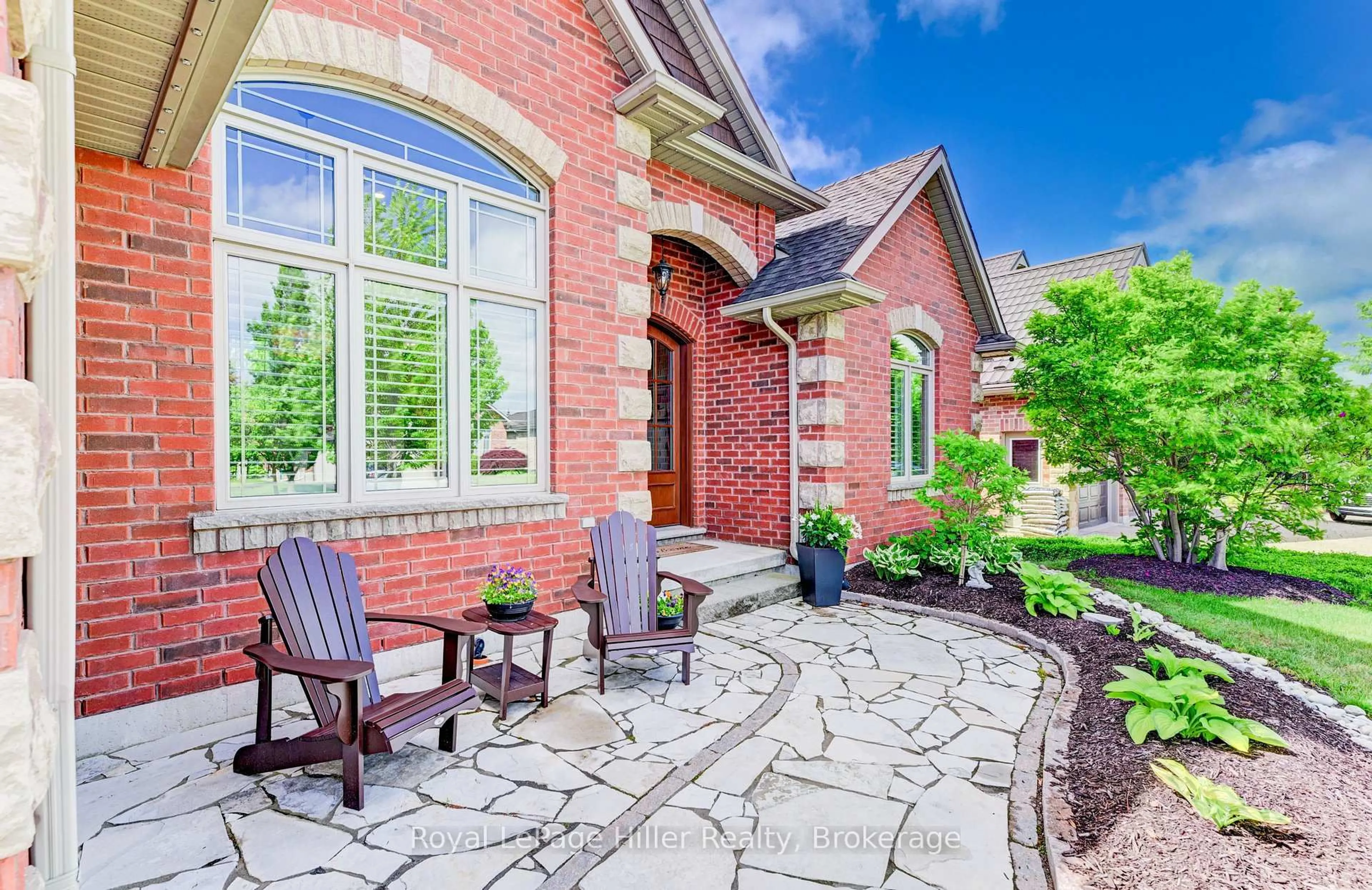 Home with brick exterior material, street for 95 Sir Adam Beck Rd, Stratford Ontario N5A 8B9