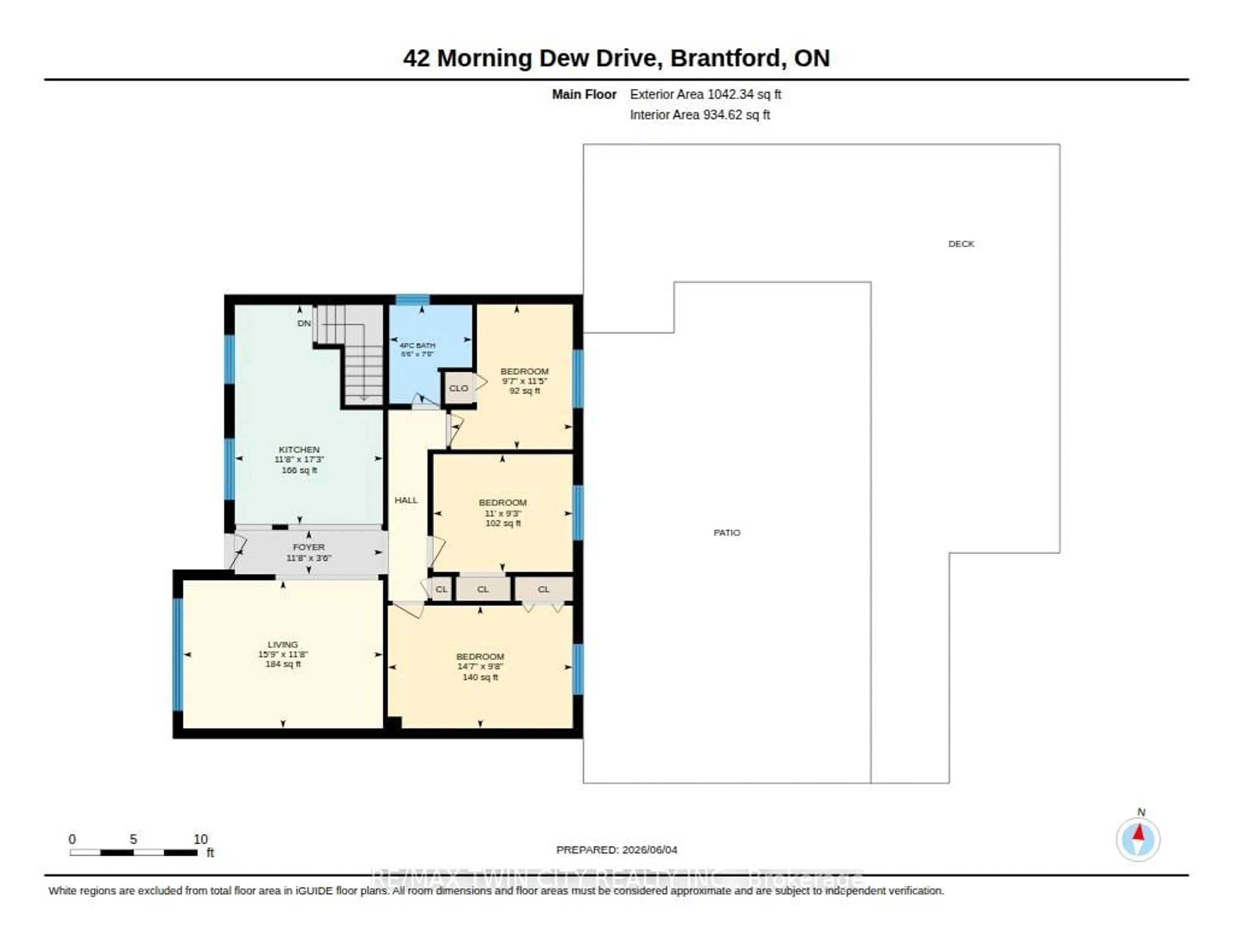 Floor plan for 42 Morning Dew Dr, Brantford Ontario N3R 3P2