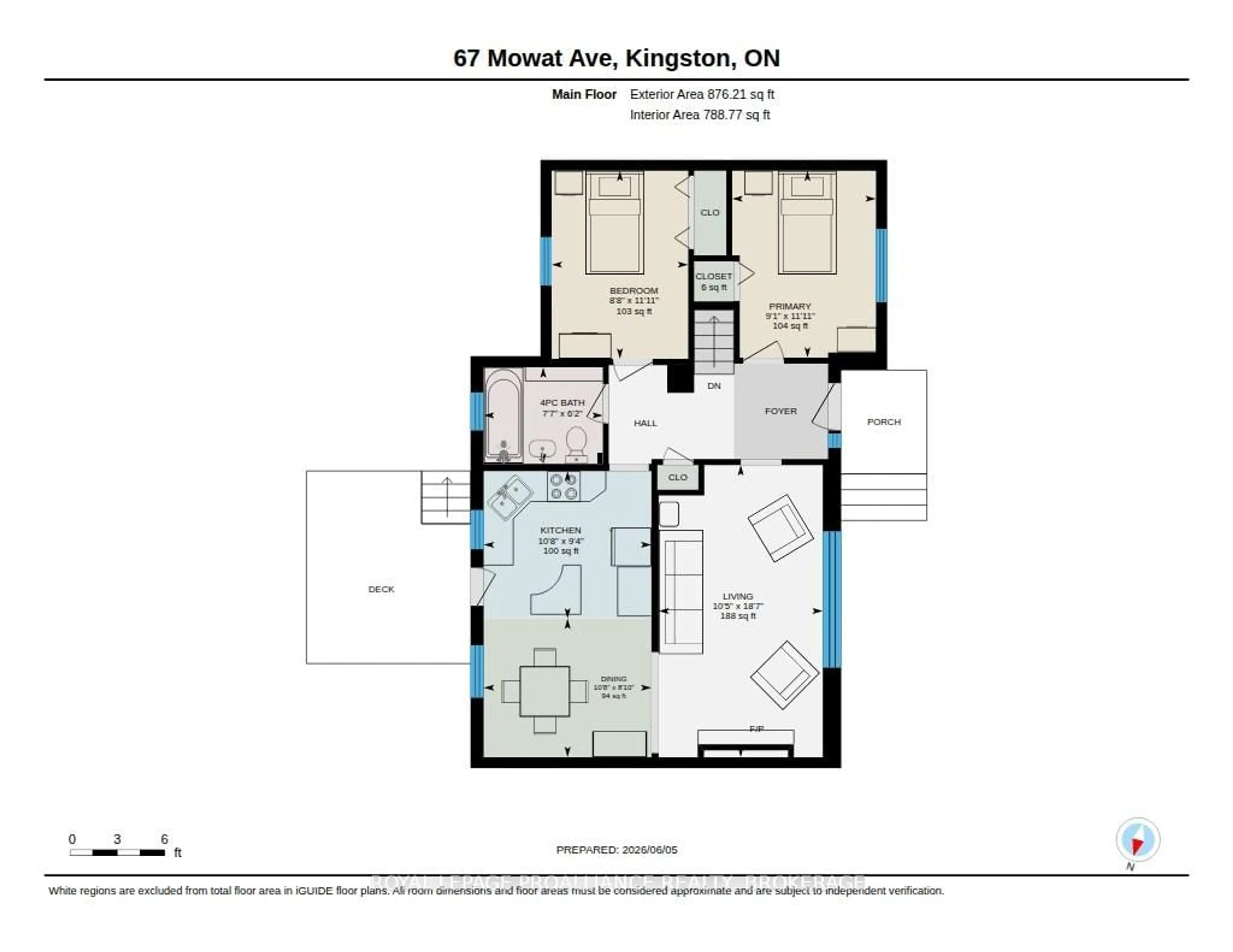 Floor plan for 67 Mowat Ave, Kingston Ontario K7M 1K2