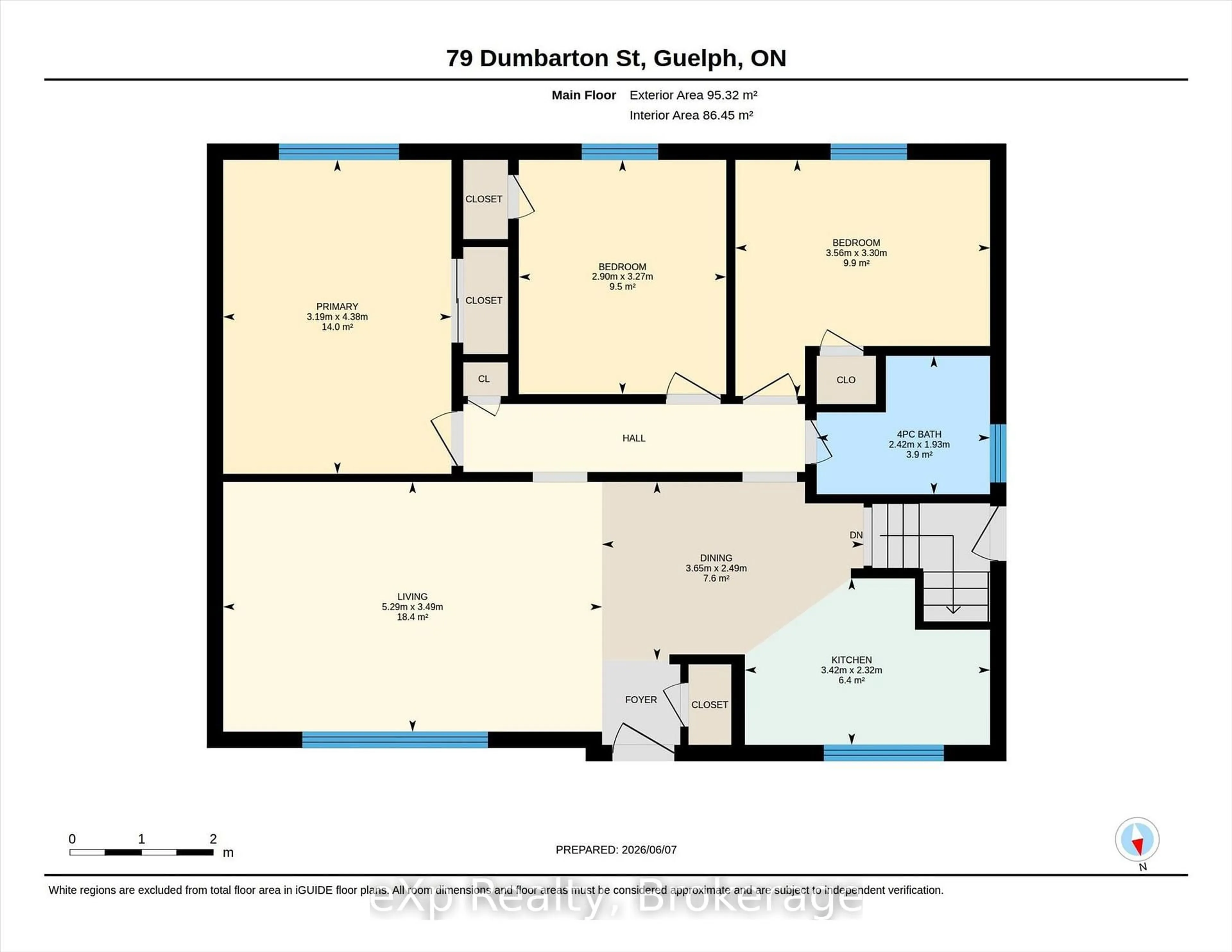 Floor plan for 79 Dumbarton St, Guelph Ontario N1E 3T5