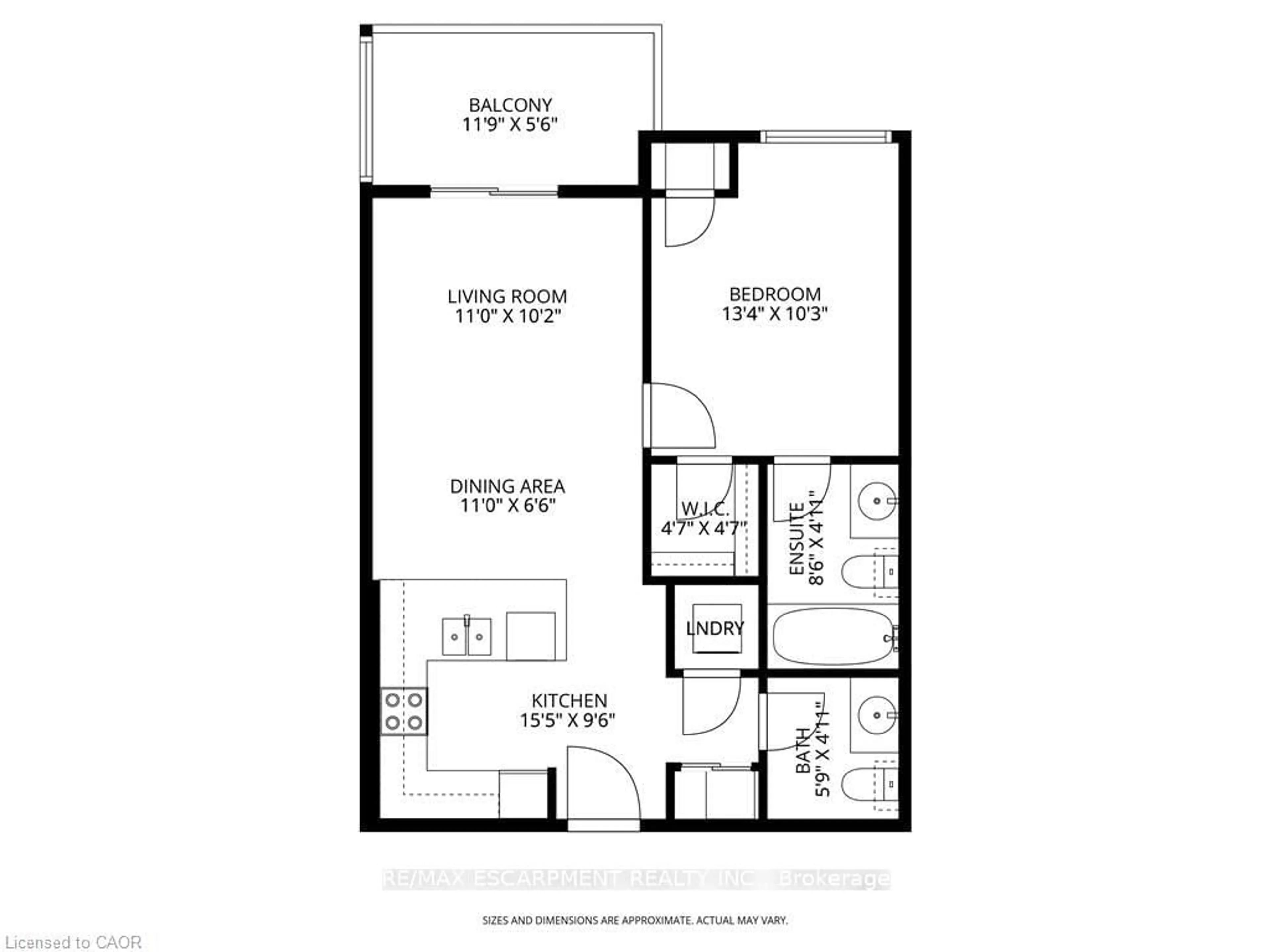 Floor plan for 16 MARKLE Cres #413, Hamilton Ontario L9G 0H4