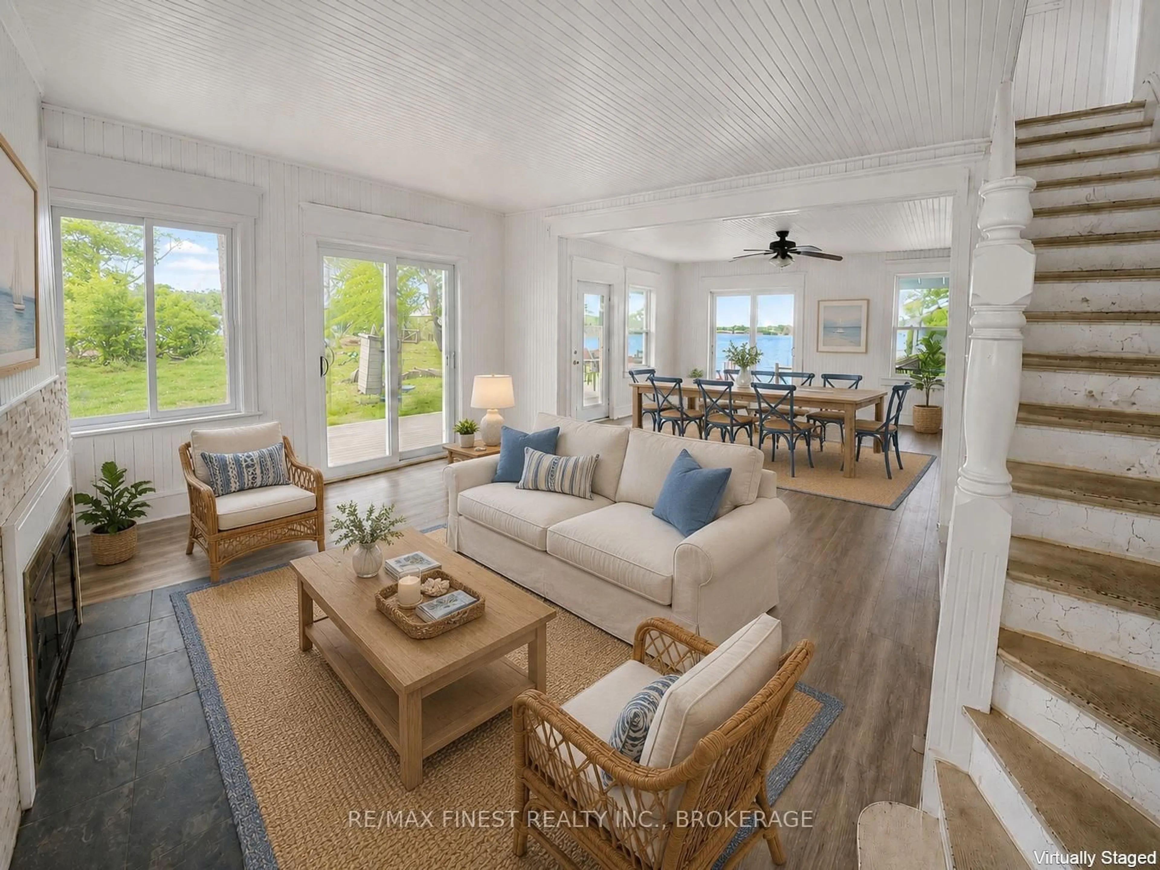Living room with furniture, unknown for 1 Sampson Island, Leeds and the Thousand Islands Ontario K7G 3C9