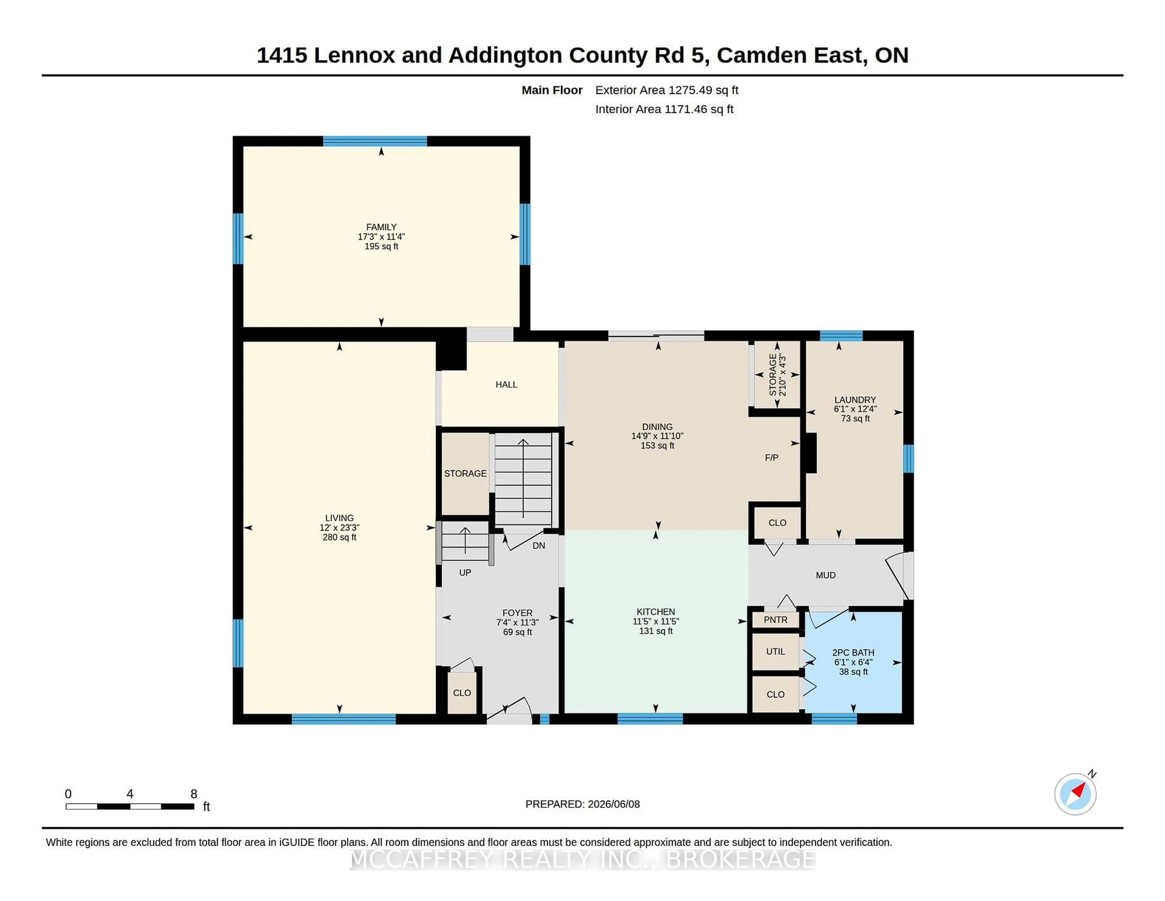 Floor plan for 1415 County Rd 5, Loyalist Ontario K7R 3K9