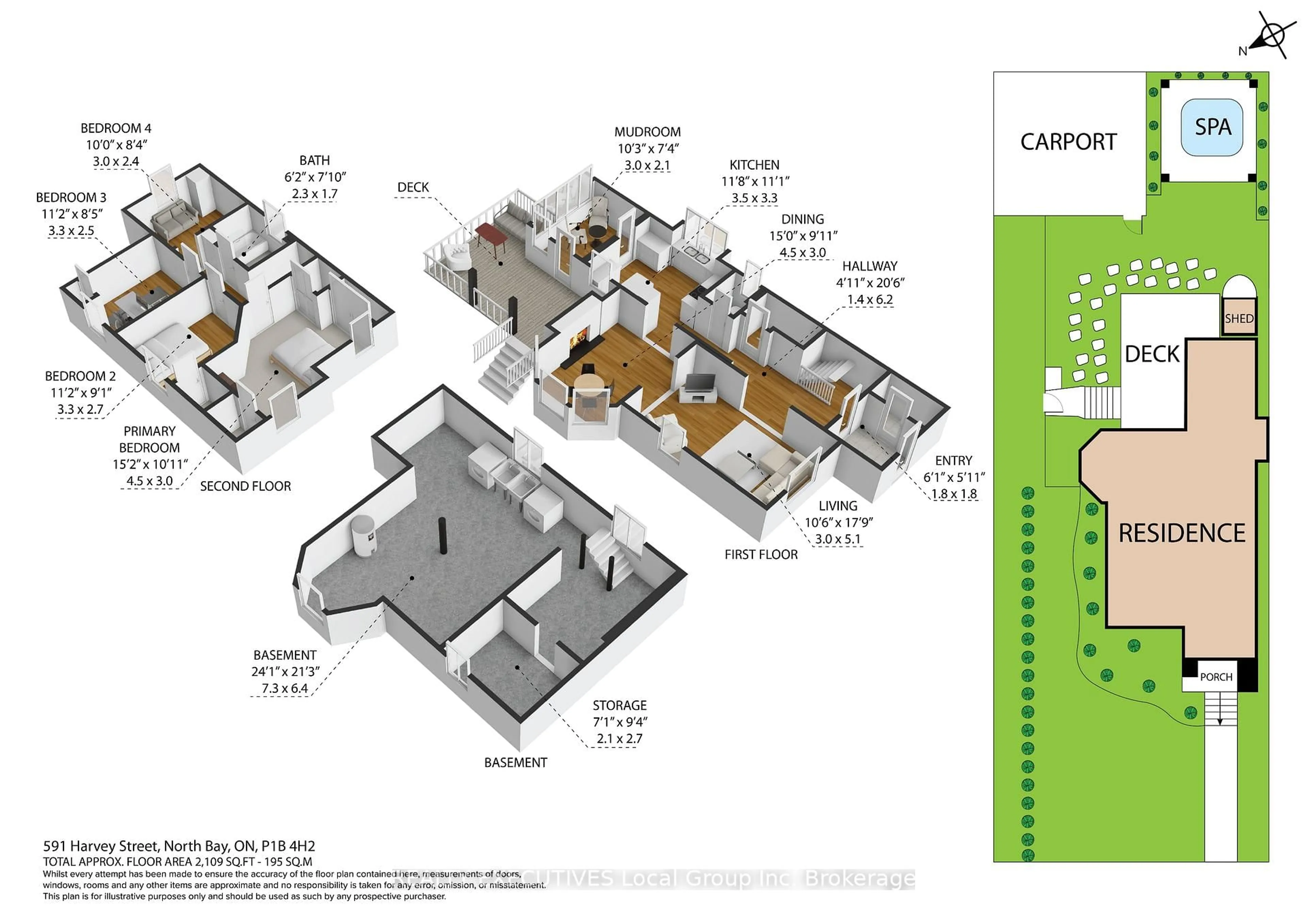 Floor plan for 591 HARVEY St, North Bay Ontario P1B 4H2