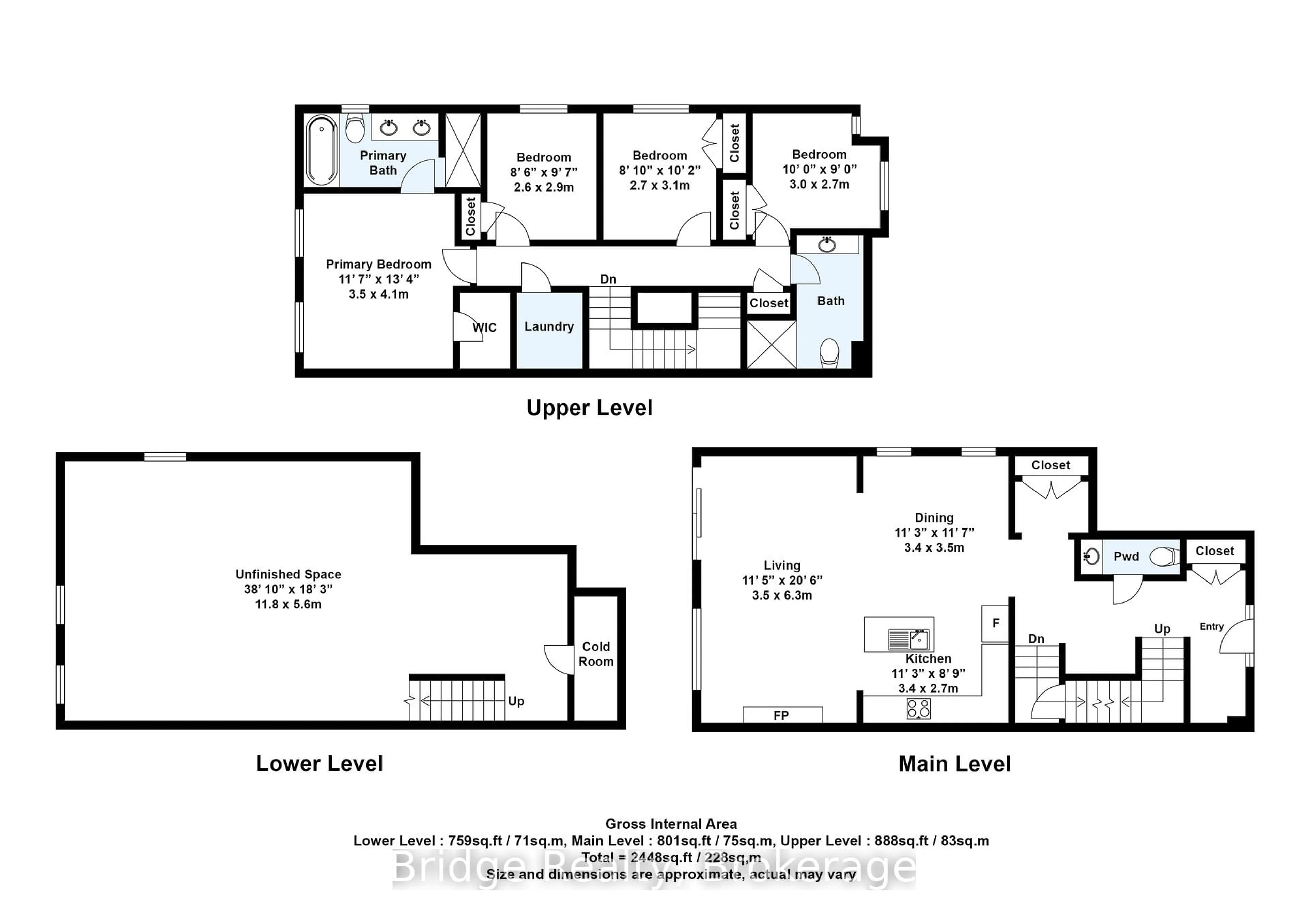 Floor plan for 156 Cole Terr, Woodstock Ontario N4T 0P5