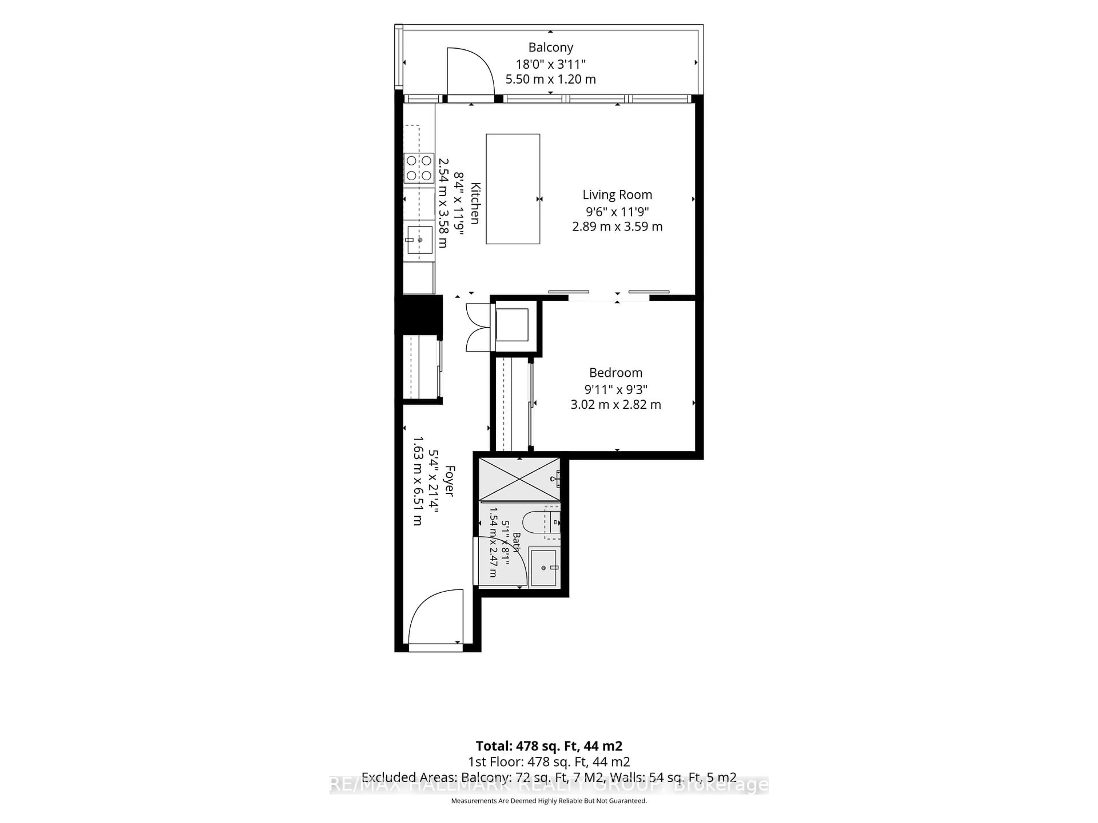 Floor plan for 111 Champagne Ave #1403, Ottawa Ontario K1S 5V3