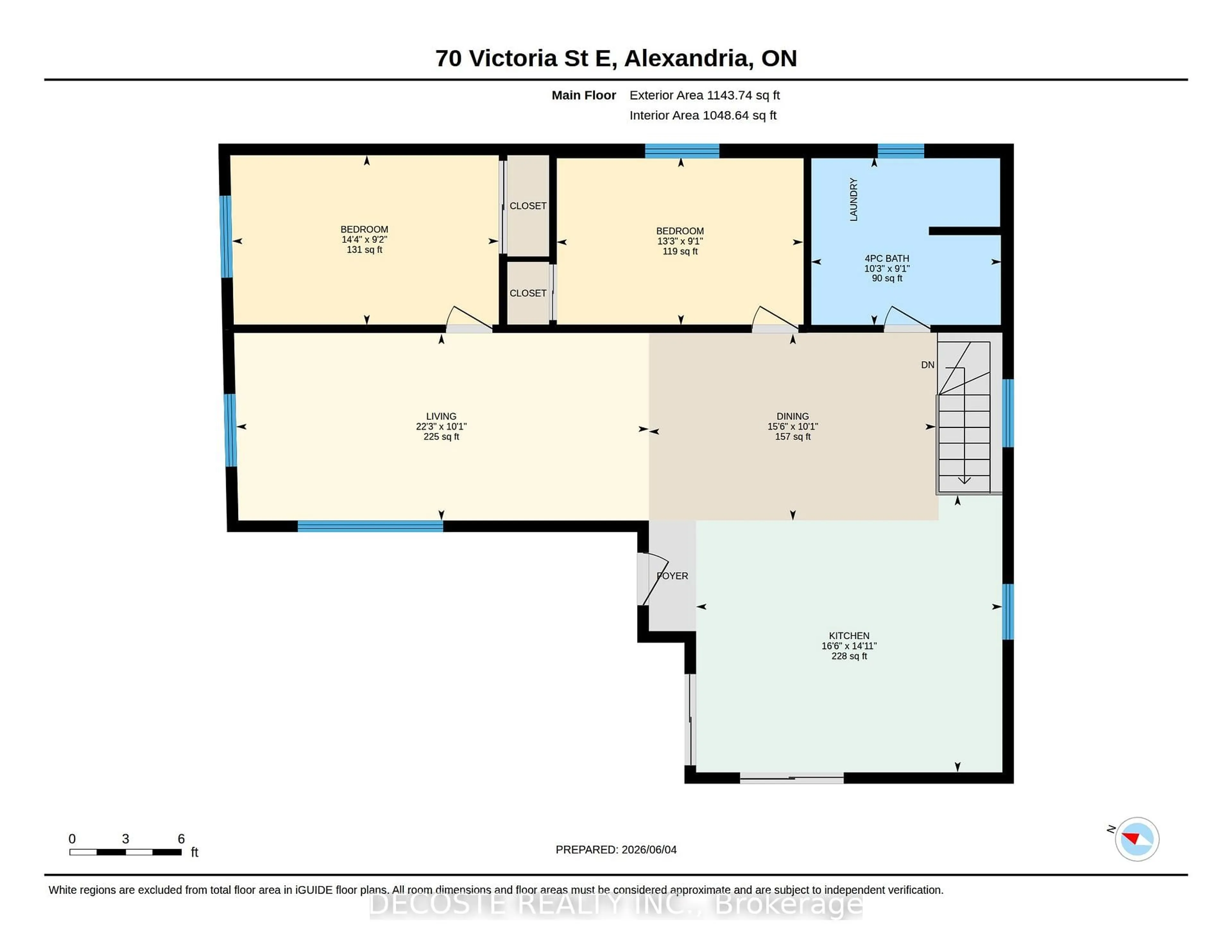 Floor plan for 70 Victoria St, North Glengarry Ontario K0C 1A0