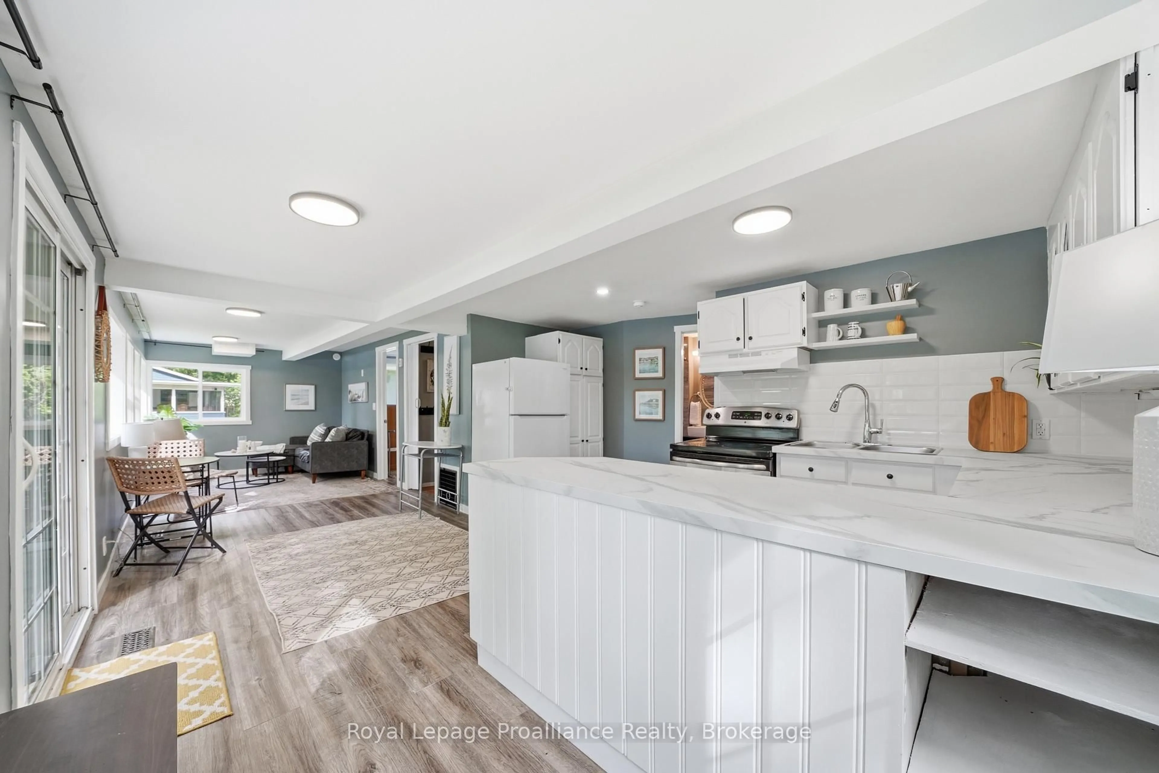 Open concept kitchen, ceramic/tile floor for 103 Sanctuary Lane, Quinte West Ontario K0K 2B0