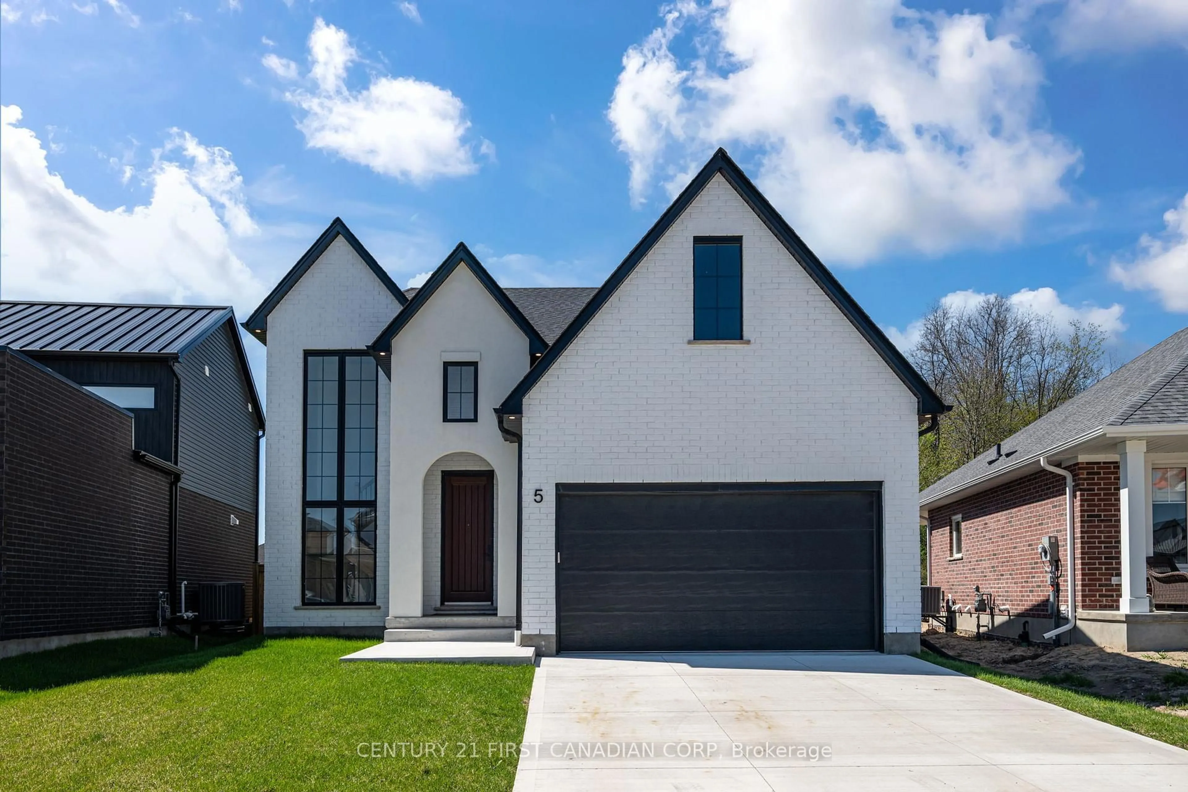 Home with brick exterior material, street for 5 Hartland Circ, St. Thomas Ontario N5R 0P2