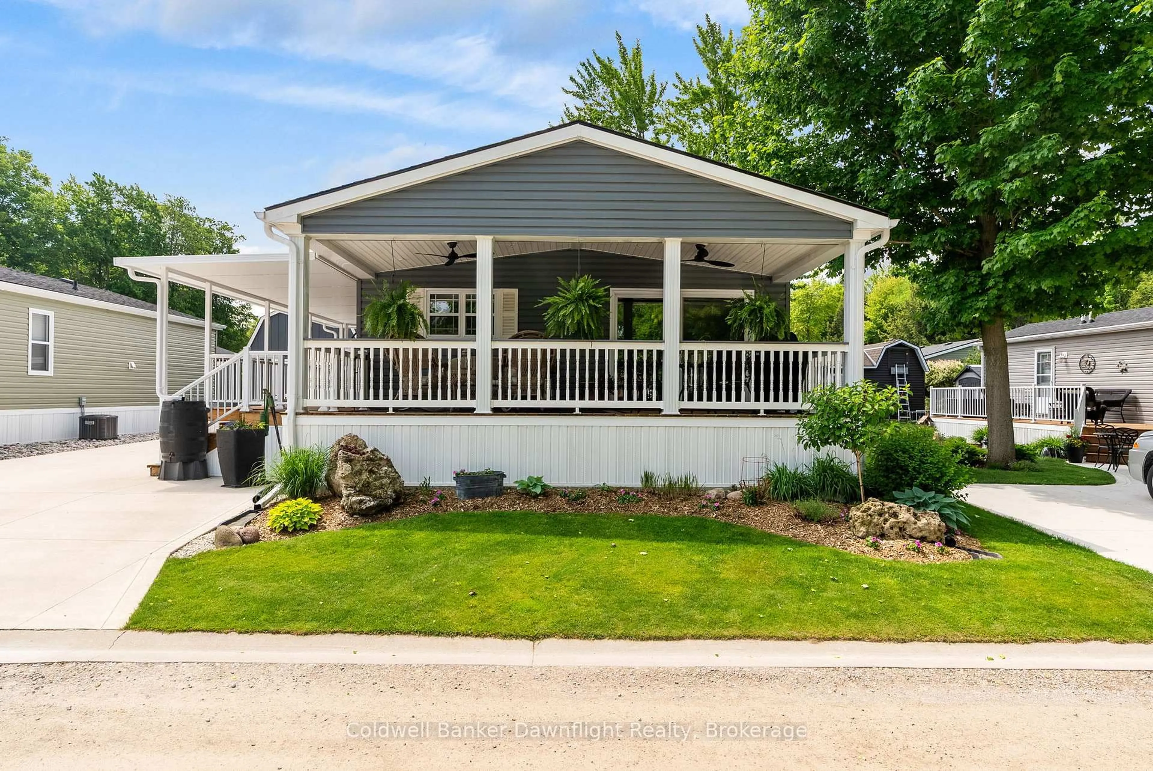 Home with vinyl exterior material, street for 36501 Dashwood Rd #110, South Huron Ontario N0M 1N0