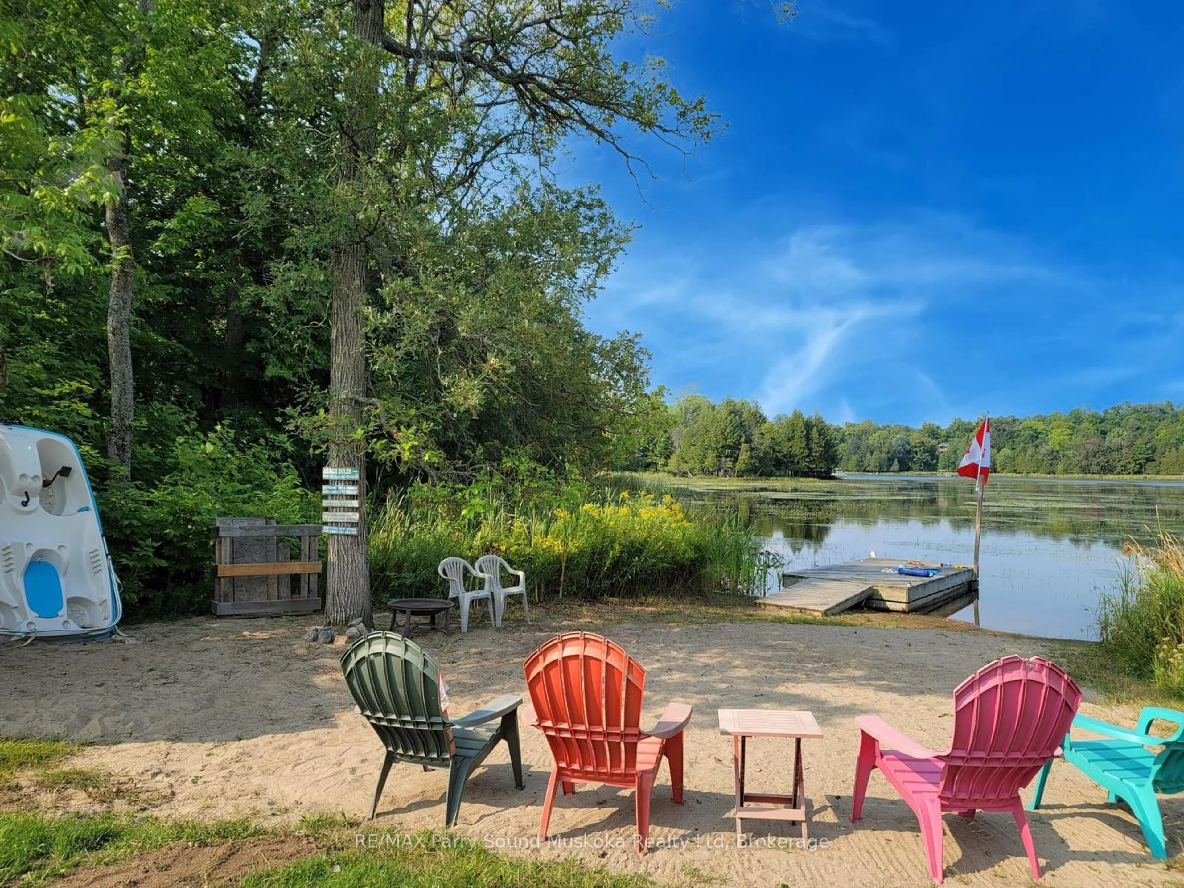 Patio, water/lake/river/ocean view for 5 MEHARG Dr, McKellar Ontario P2A 0B5