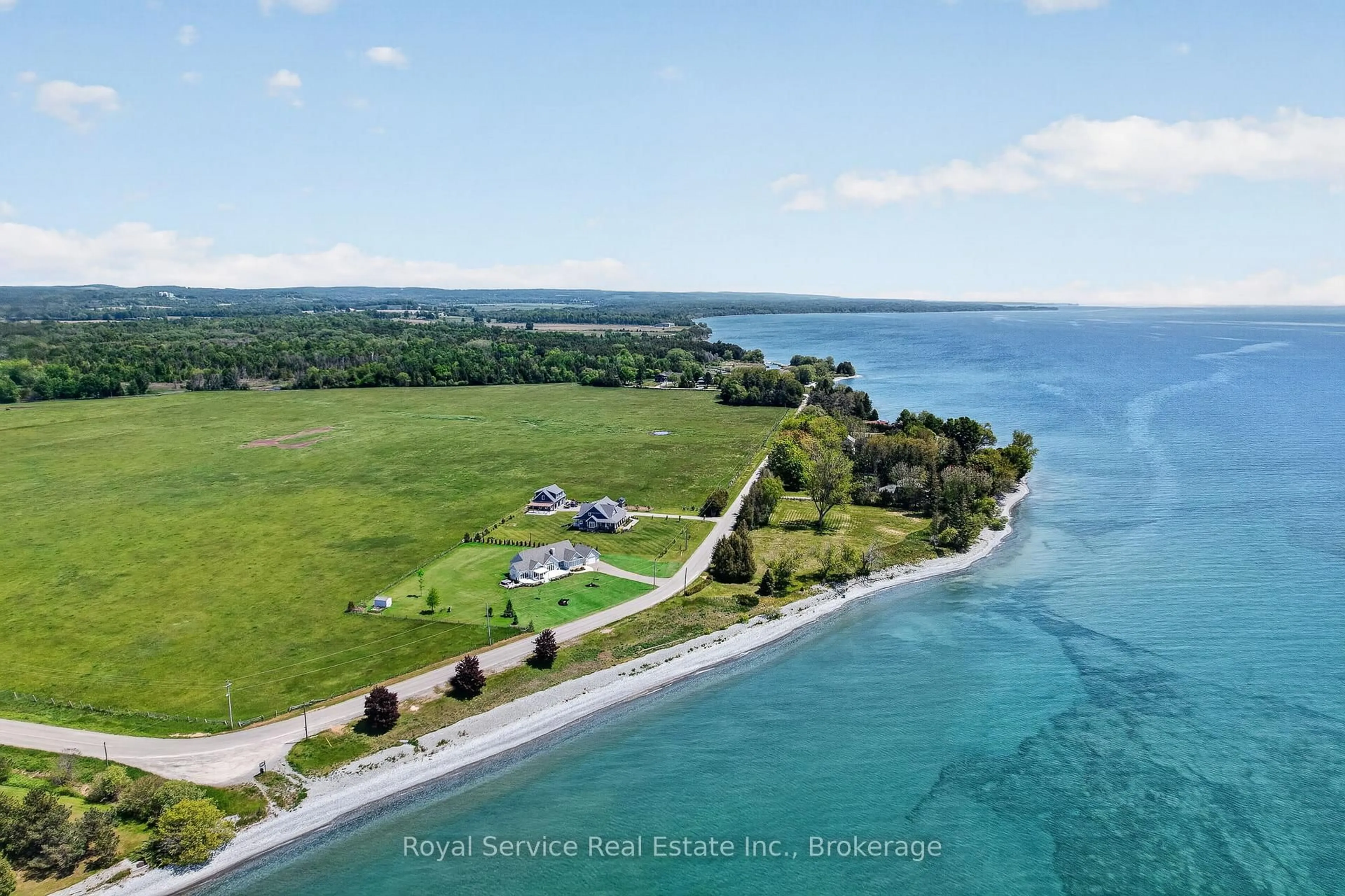 A pic from outside/outdoor area/front of a property/back of a property/a pic from drone, water/lake/river/ocean view for 124 Chub Point Rd, Alnwick/Haldimand Ontario K0K 2G0