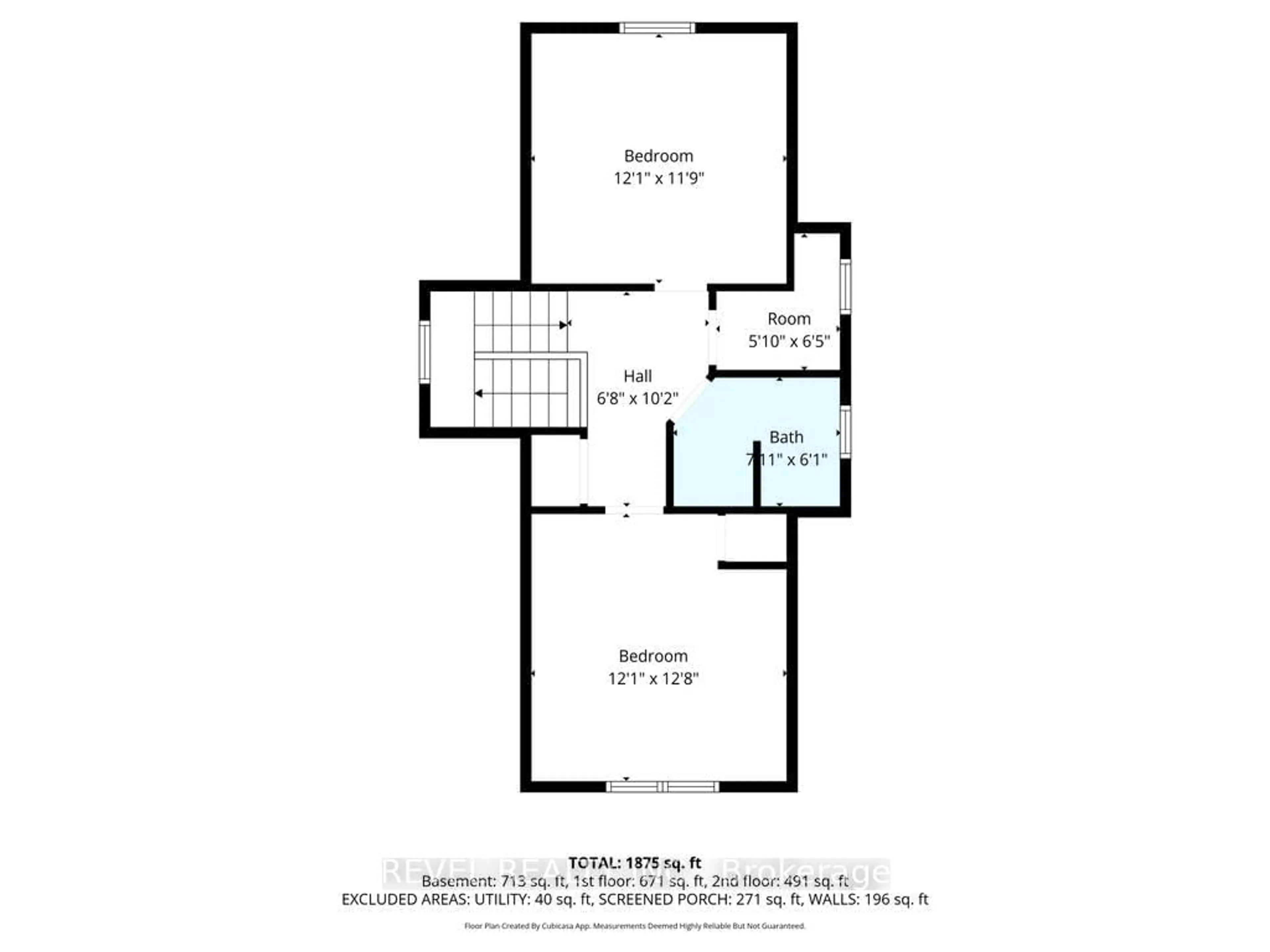 Floor plan for 44 Jefferson Ave, Hamilton Ontario L8H 1A7