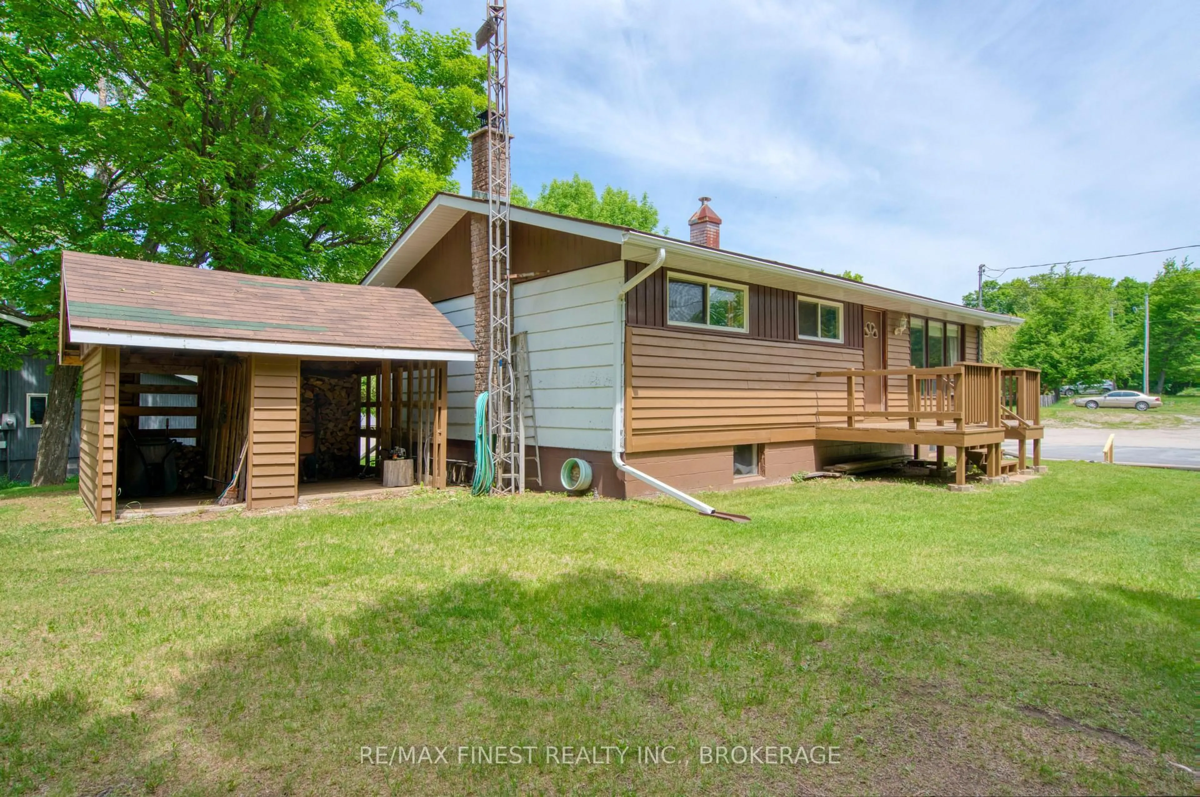 A pic from outside/outdoor area/front of a property/back of a property/a pic from drone, unknown for 1015A Legion Rd, Sharbot Lake Ontario K0H 2P0