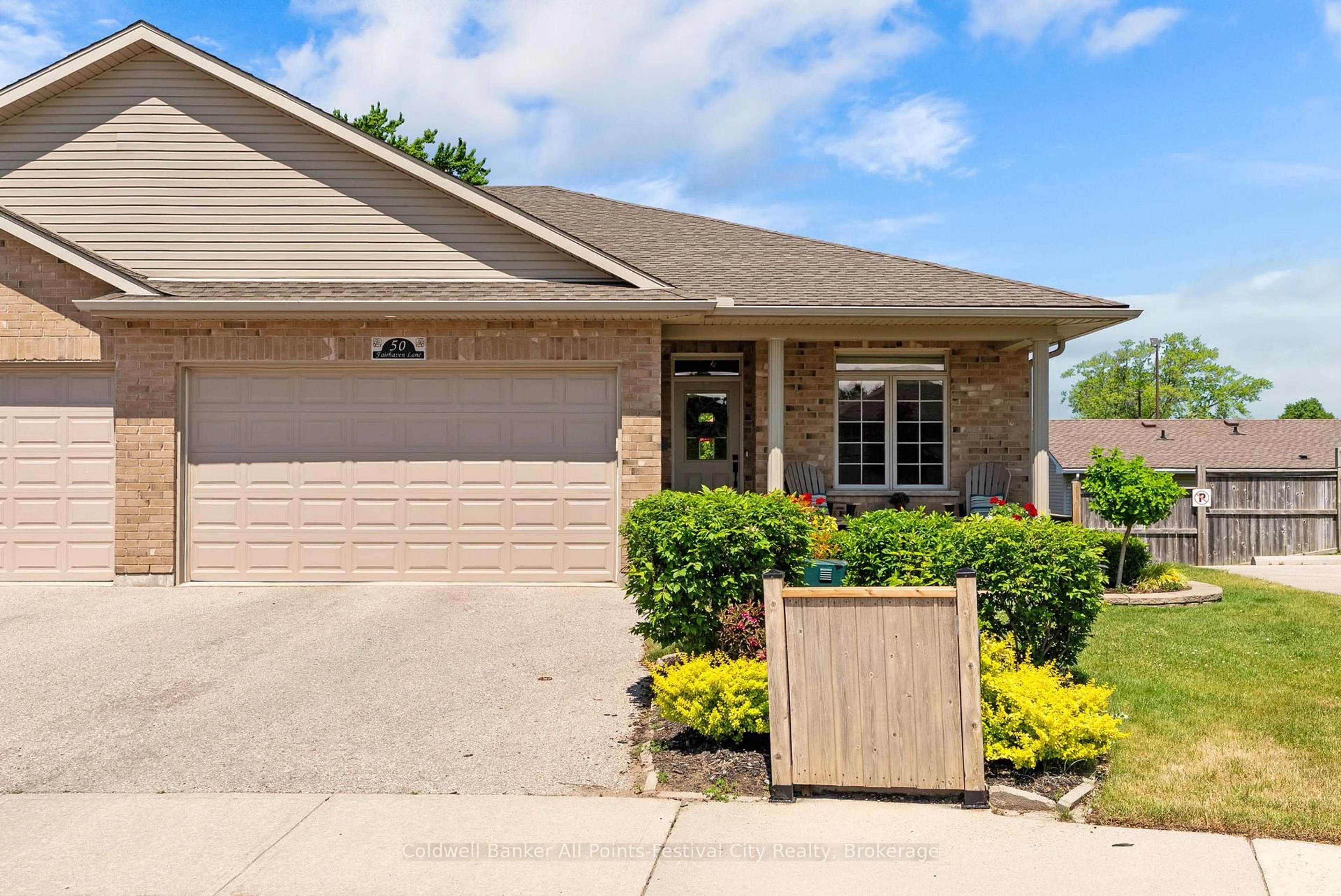 Home with brick exterior material, street for 50 Fairhaven Lane #39, Goderich Ontario N7A 0A5