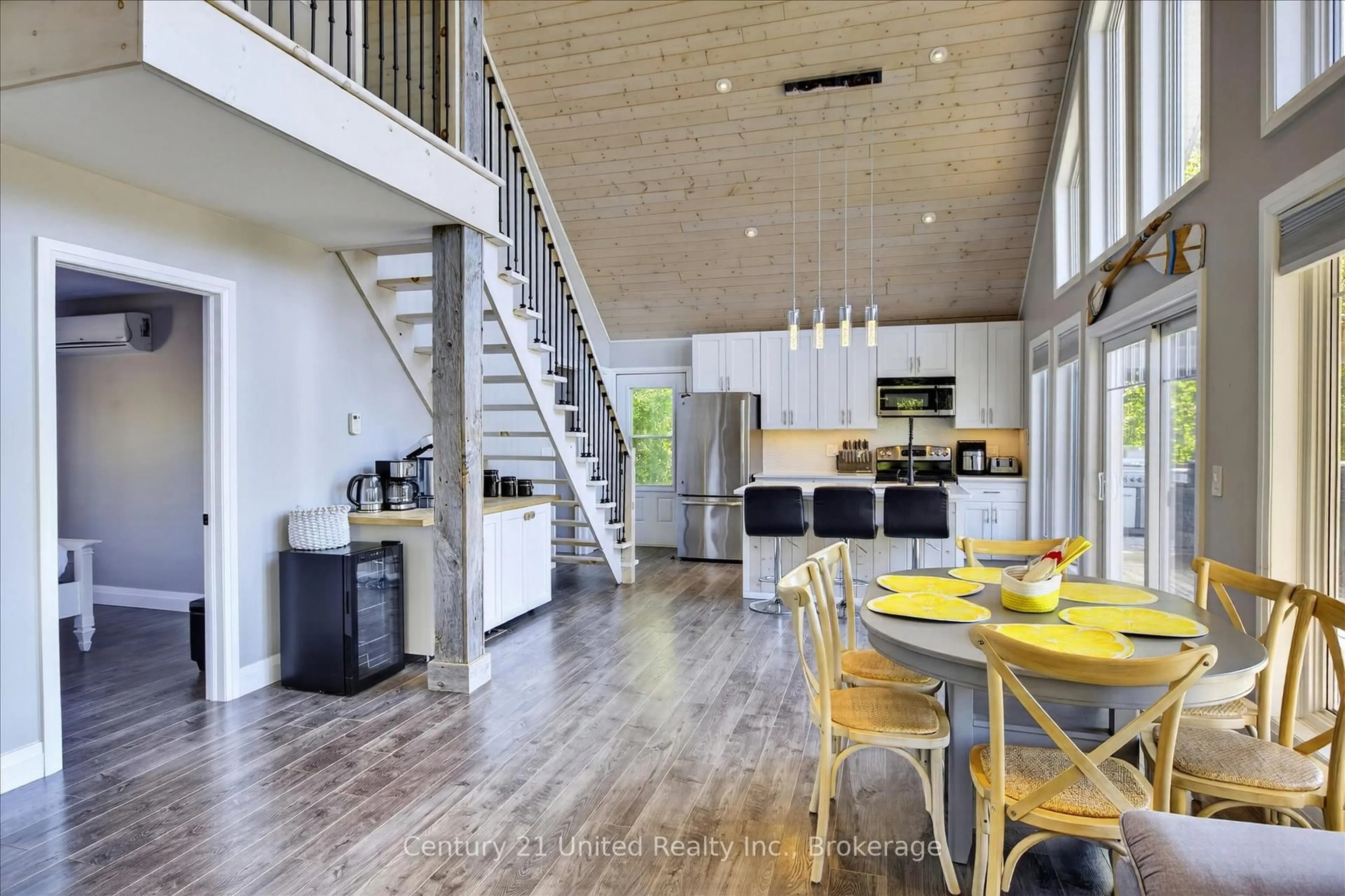 Open concept kitchen, wood/laminate floor for 30 Jones Rd, Otonabee-South Monaghan Ontario K9J 6X7