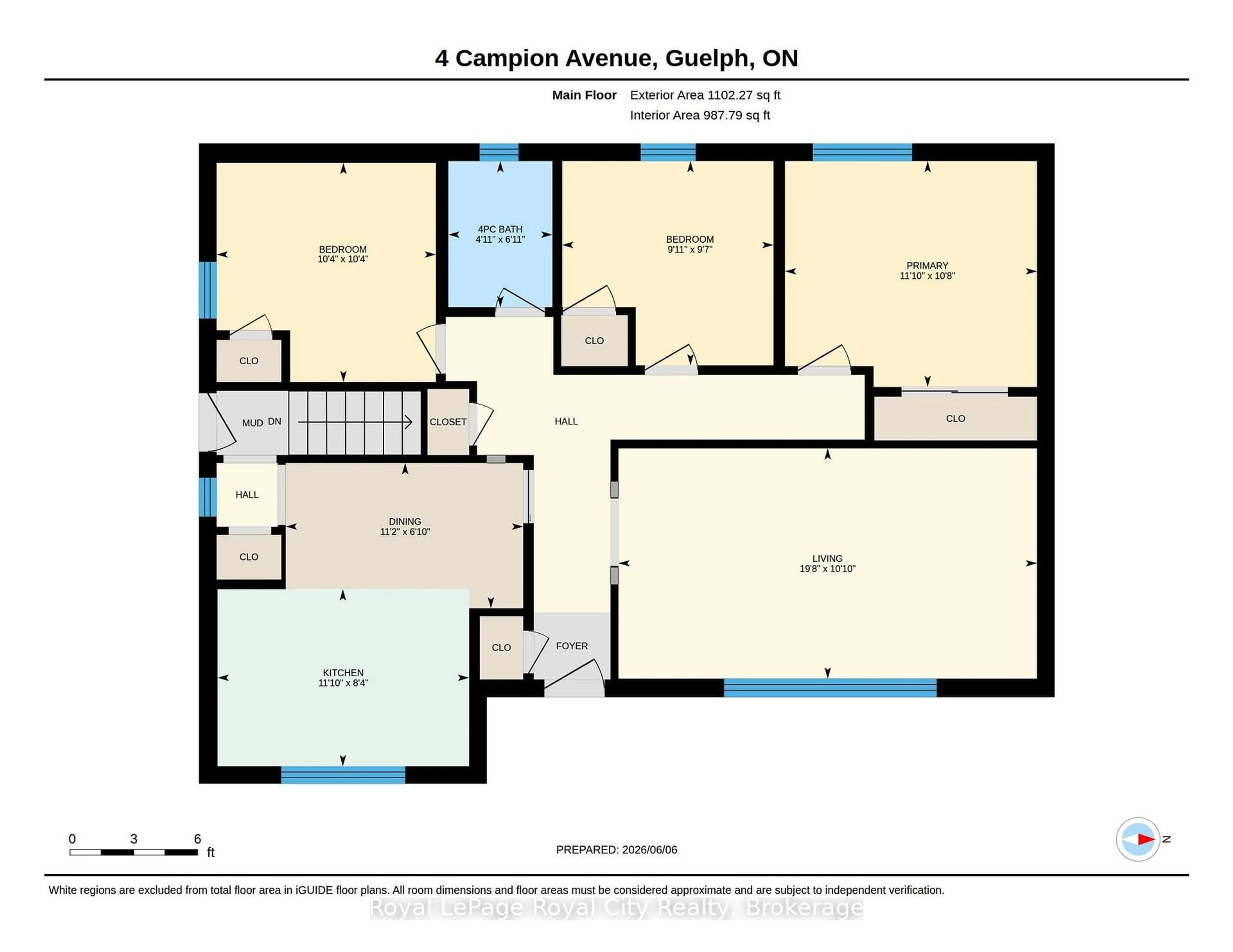 Floor plan for 4 Campion Ave, Guelph Ontario N1H 5L3
