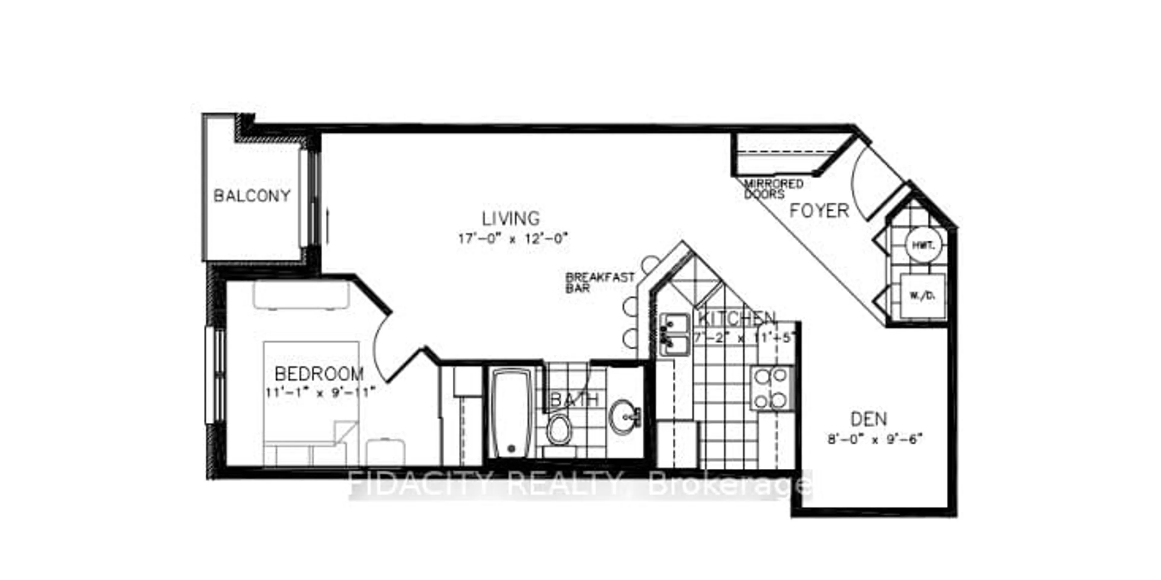 Floor plan for 310 Central Park Dr #2A, Ottawa Ontario K2C 4G4
