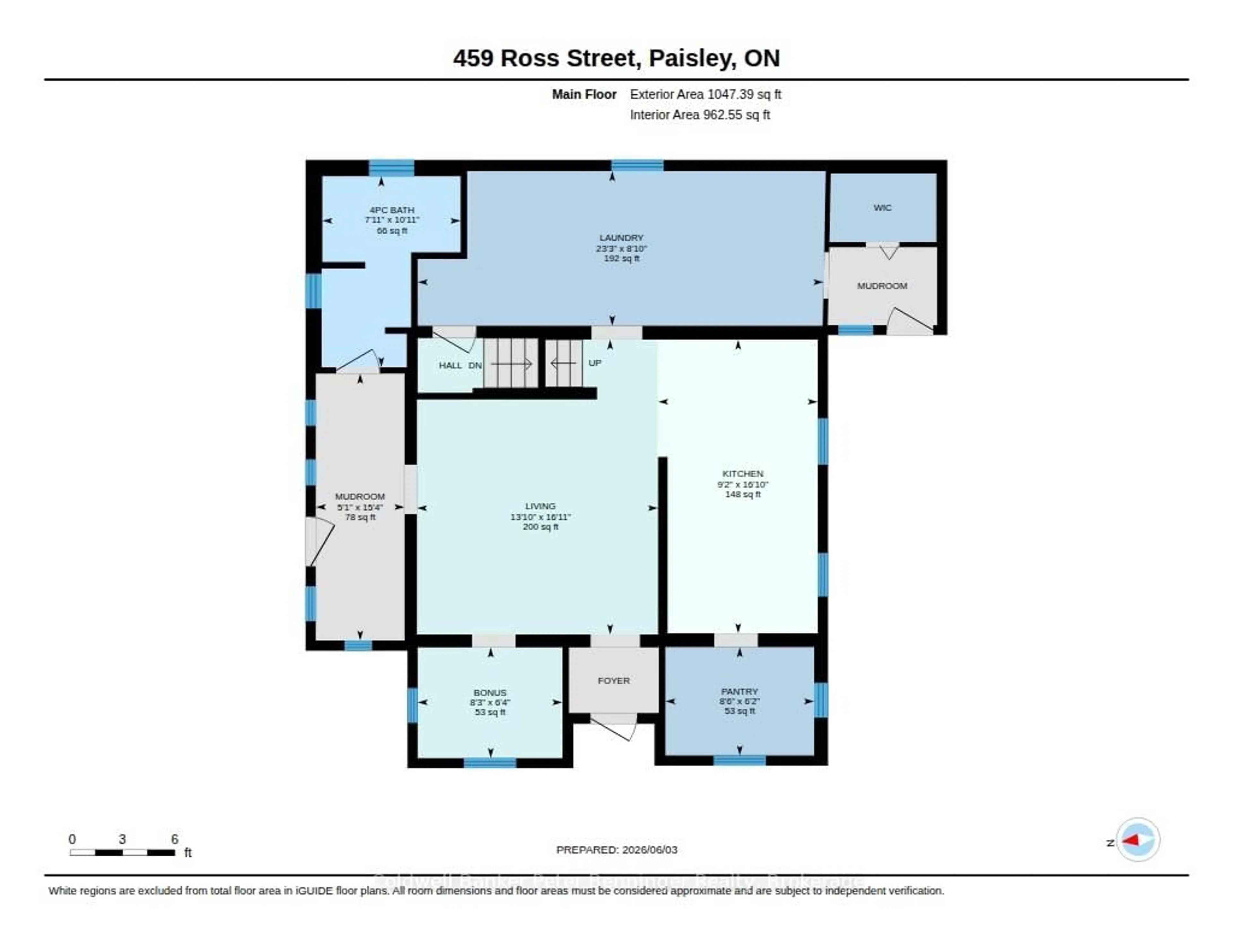 Floor plan for 459 Ross St, Arran-Elderslie Ontario N0G 2N0