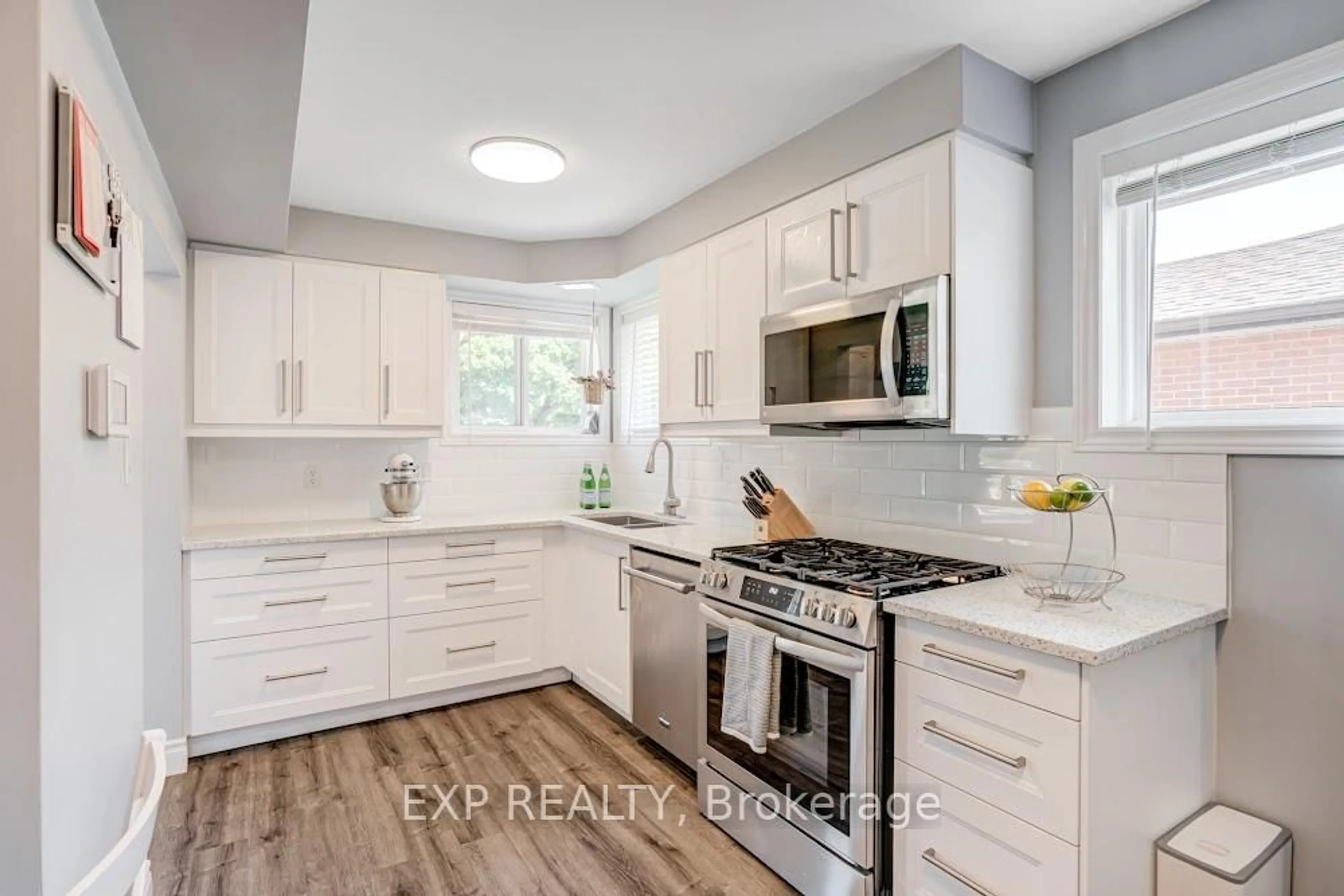 Contemporary kitchen, ceramic/tile floor for 42 Terrace Dr, Hamilton Ontario L9A 2Y6