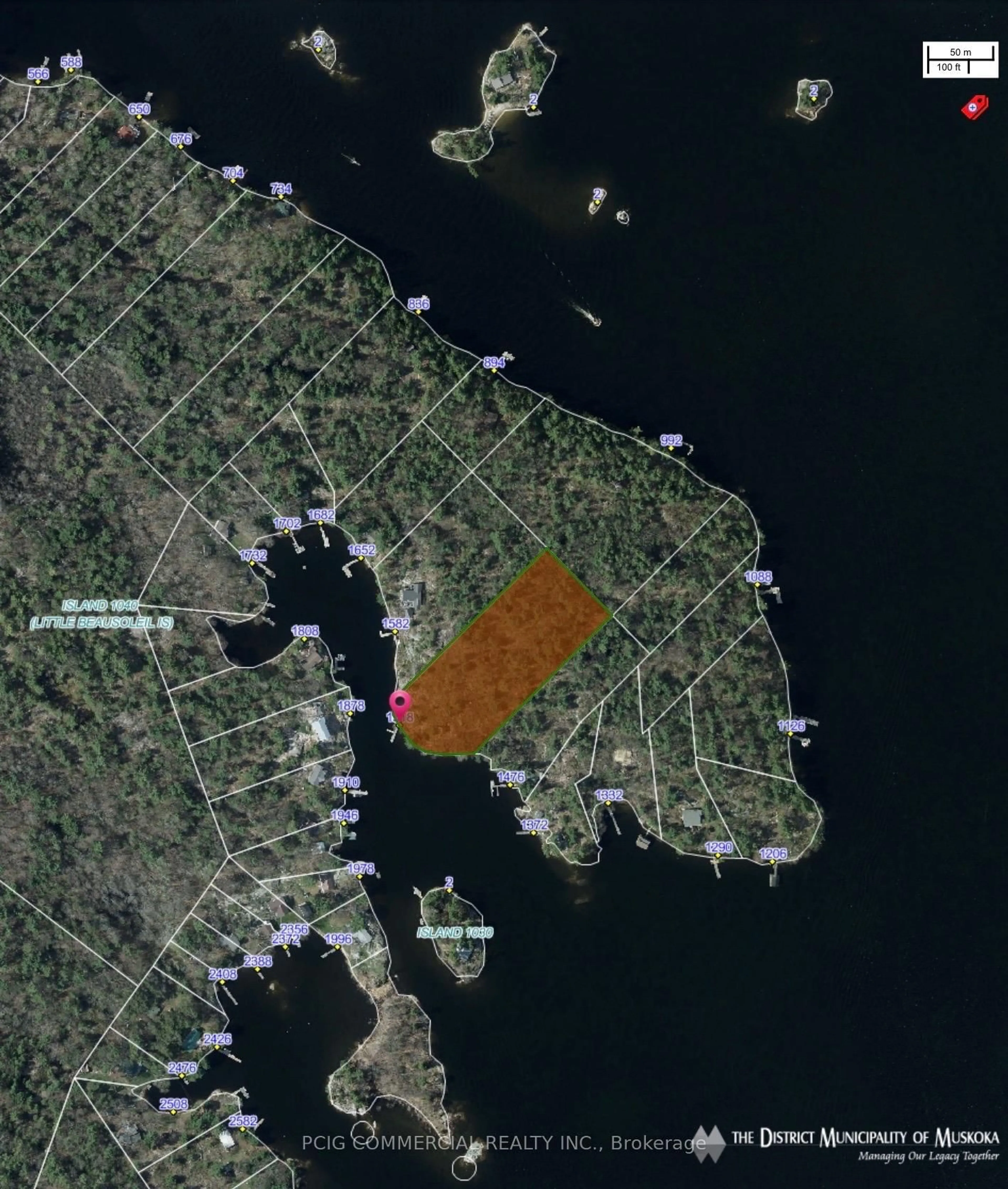 Picture of a map for 1518 Island 1040, Georgian Bay Ontario P0E 1E0