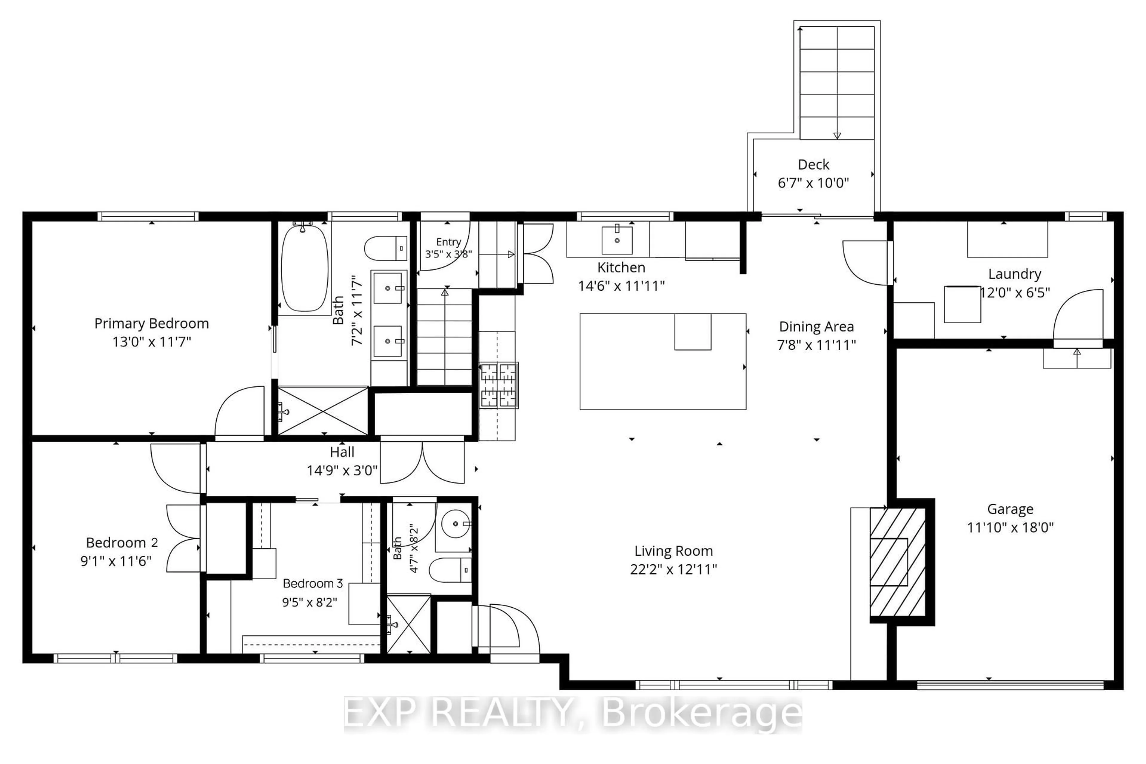 Floor plan for 78 Chippewa Ave, Ottawa Ontario K2G 1Y4
