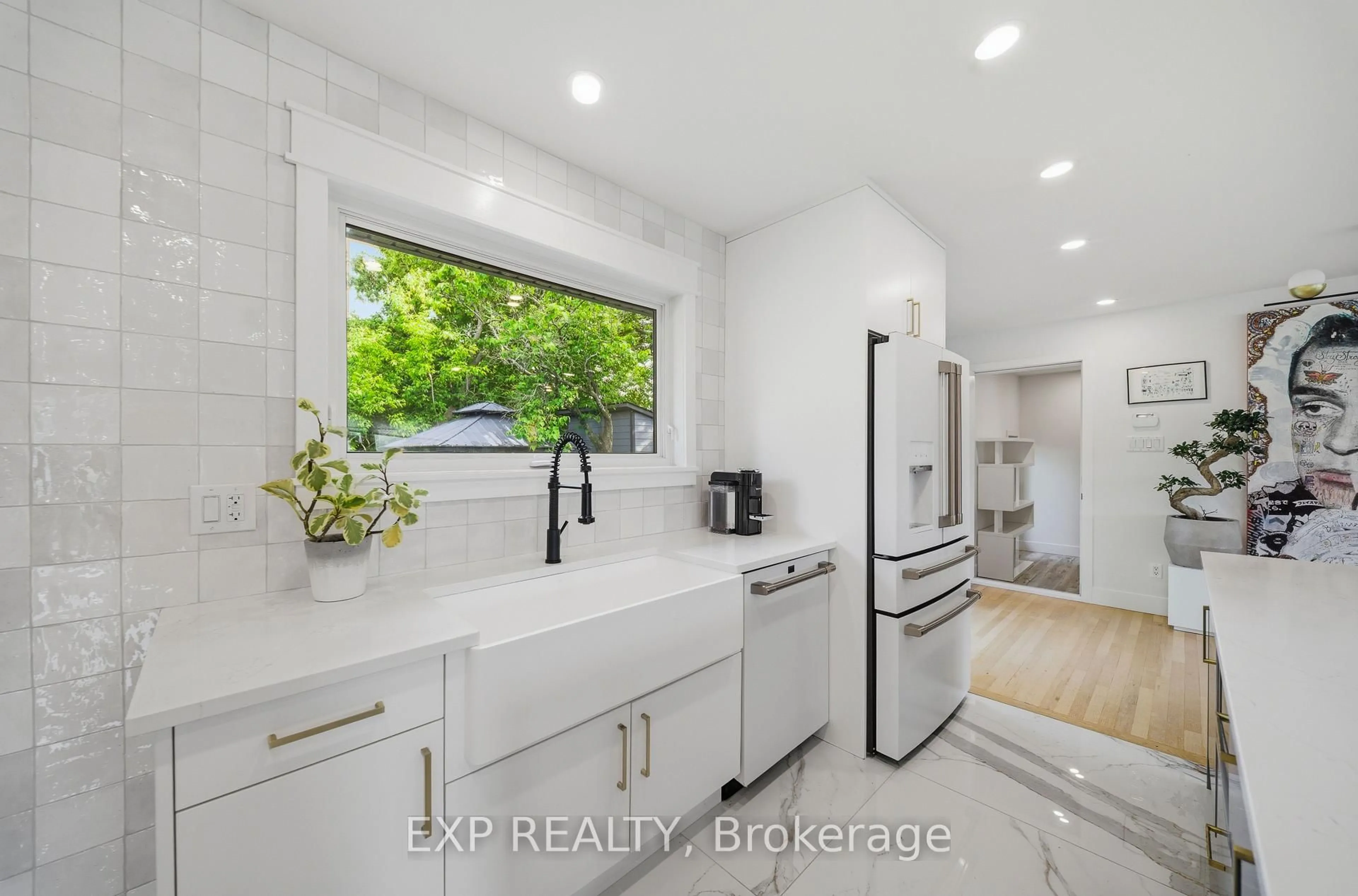 Open concept kitchen, ceramic/tile floor for 78 Chippewa Ave, Ottawa Ontario K2G 1Y4