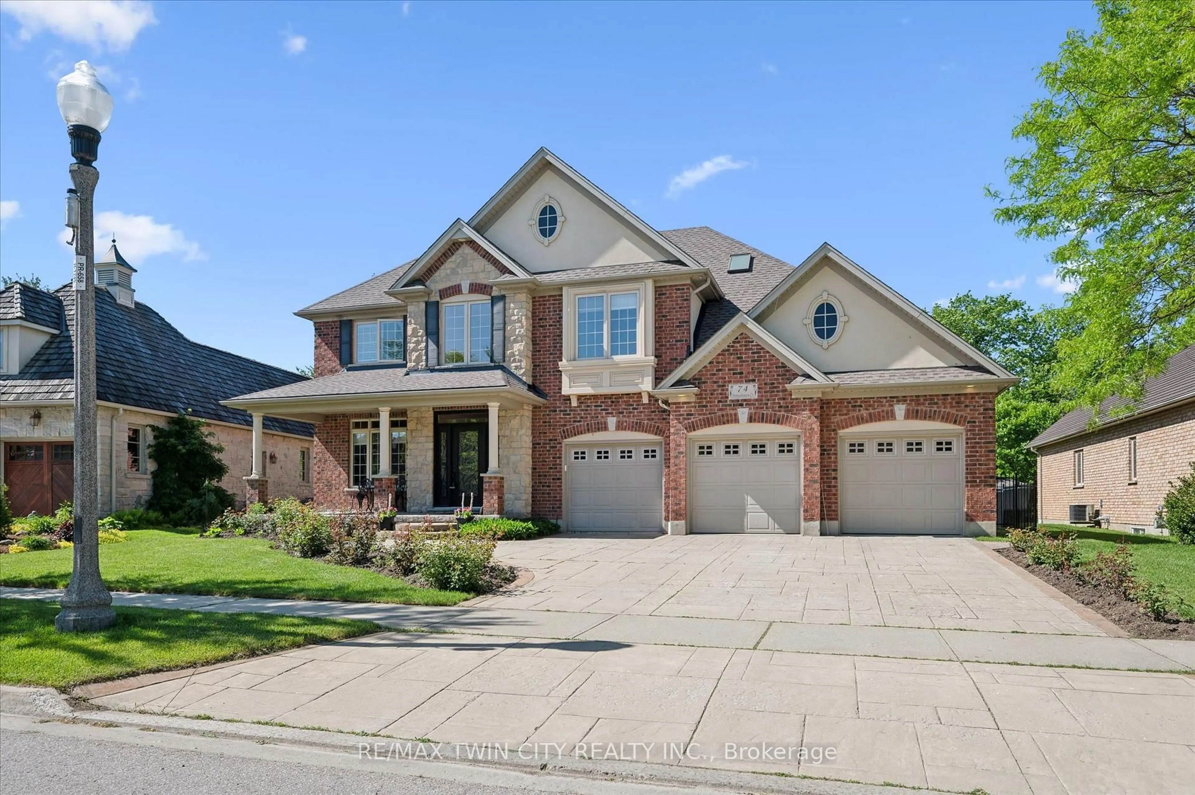 Home with brick exterior material, street for 74 Pennsylvania Cres, Kitchener Ontario N2P 2S6