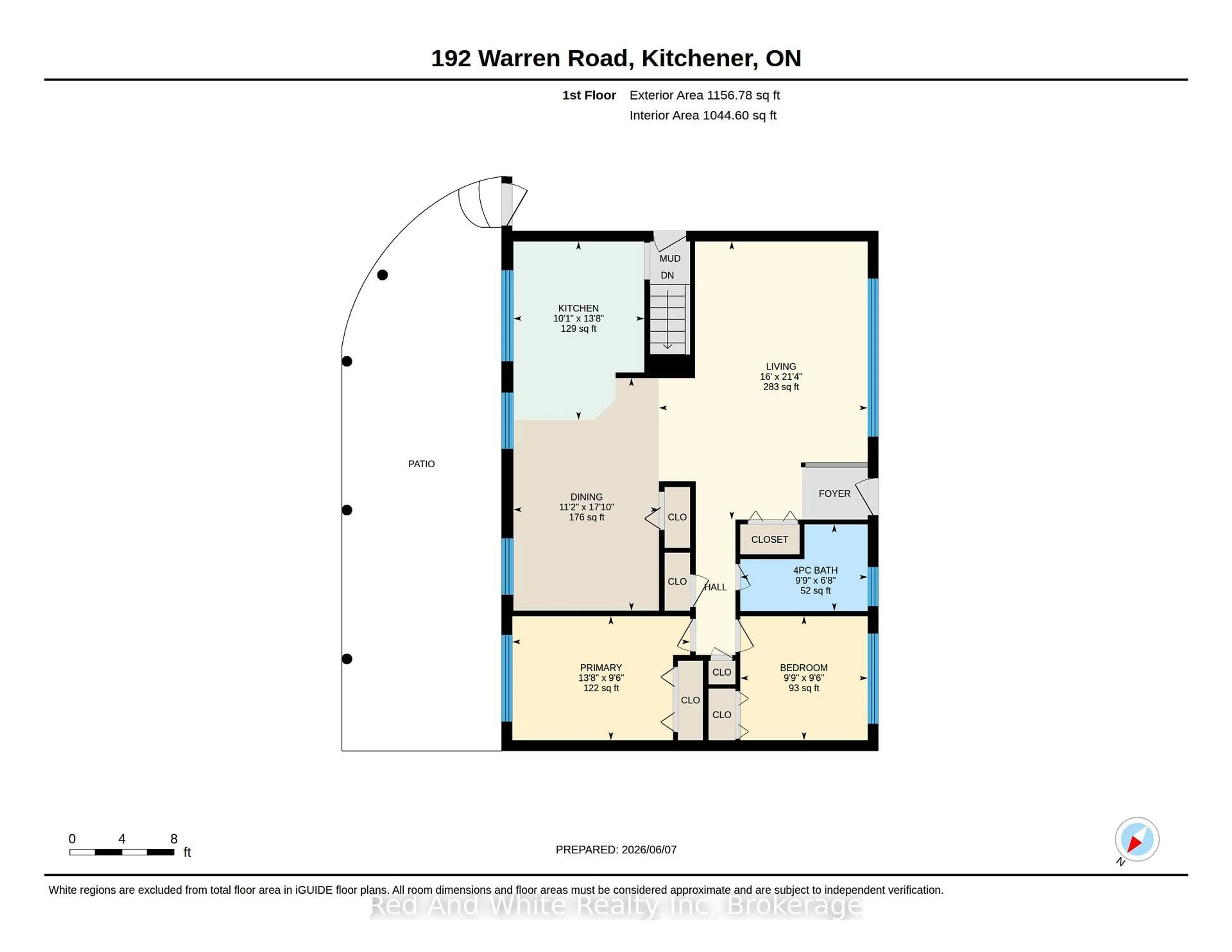 Floor plan for 192 Warren Rd, Kitchener Ontario N2M 4T7