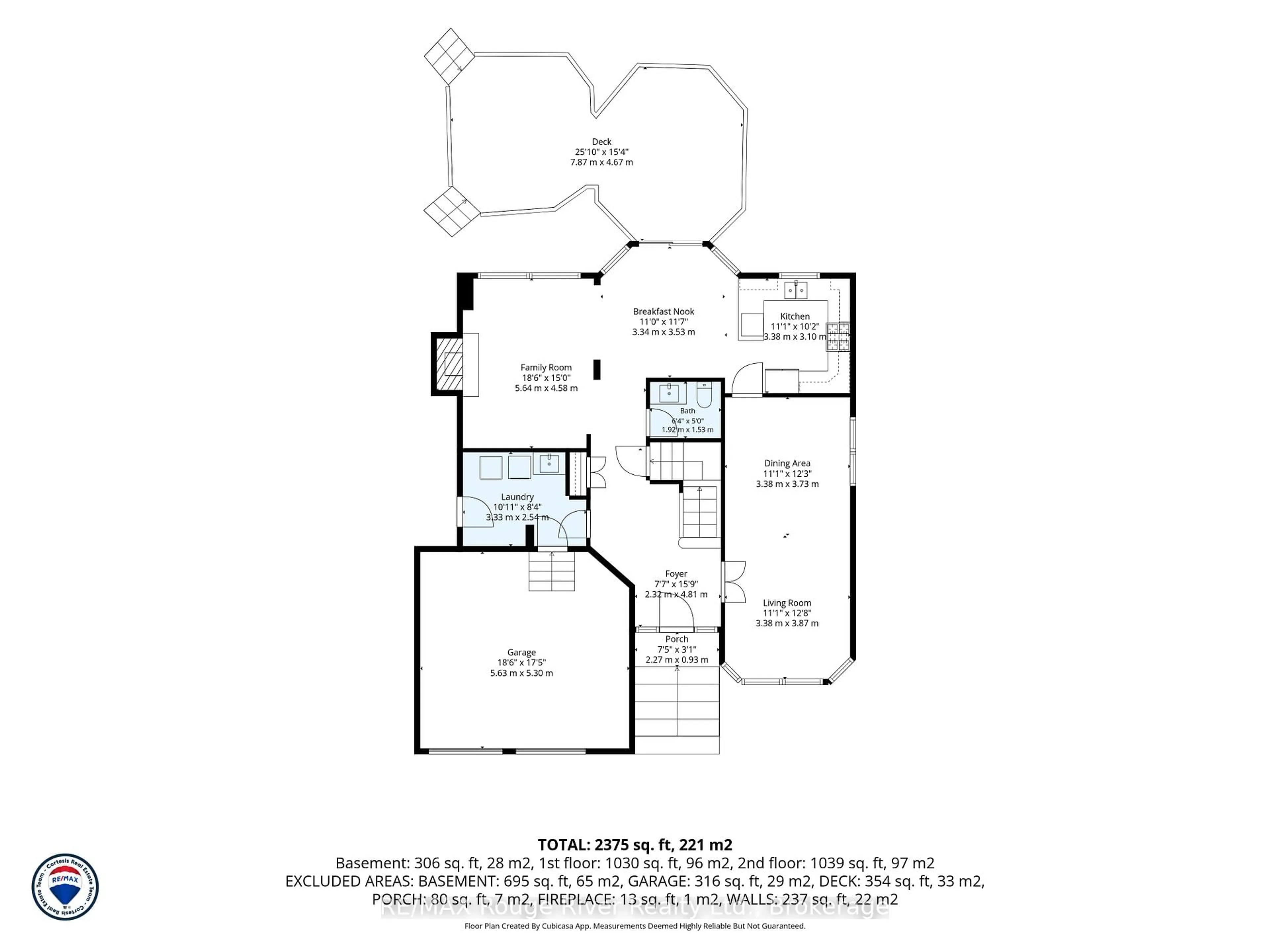 Floor plan for 60 Weller Crt, Cobourg Ontario K9A 5K3