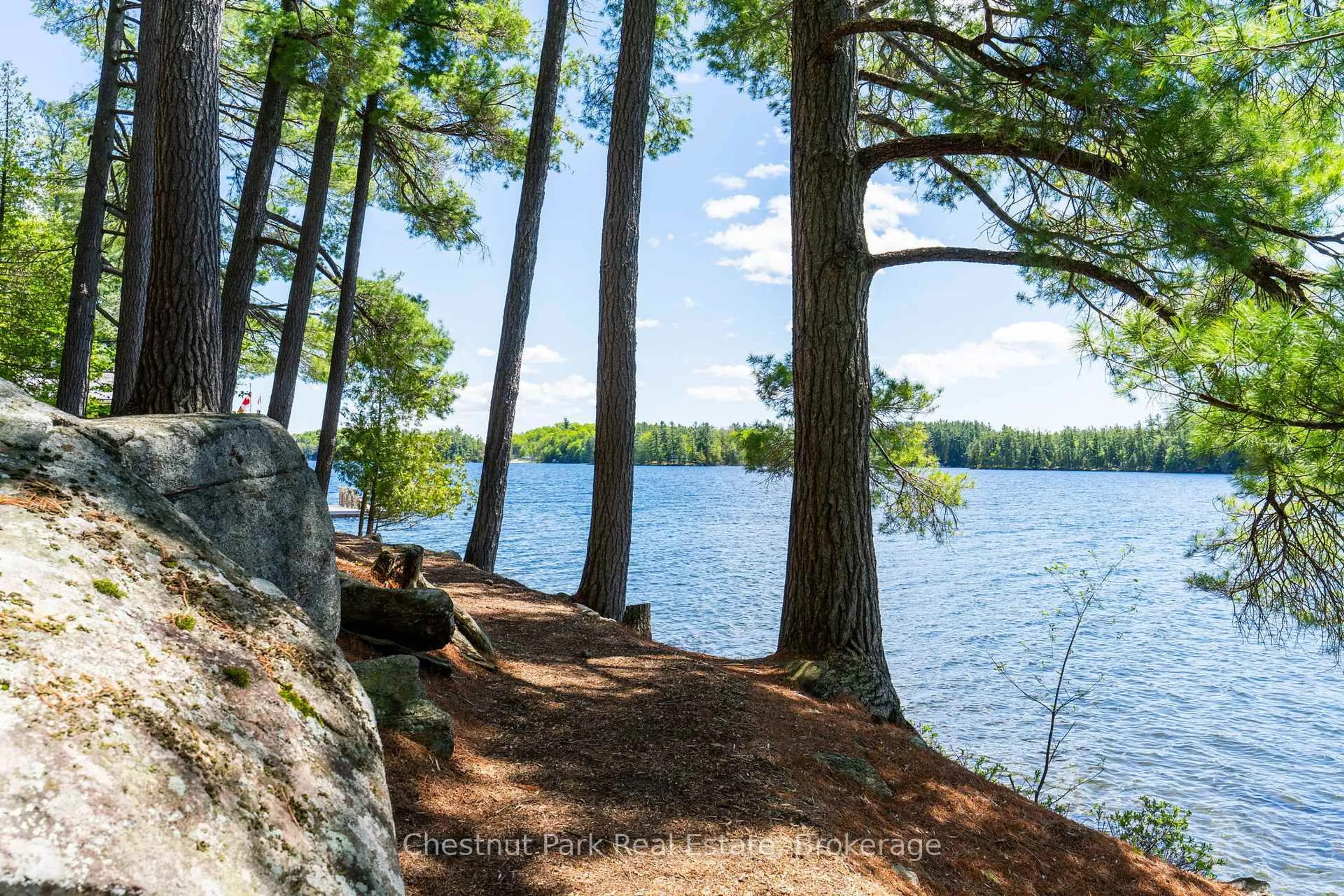 Patio, water/lake/river/ocean view for 1198 & 1188 Hemlock Point Rd, Muskoka Lakes Ontario P0B 1J0