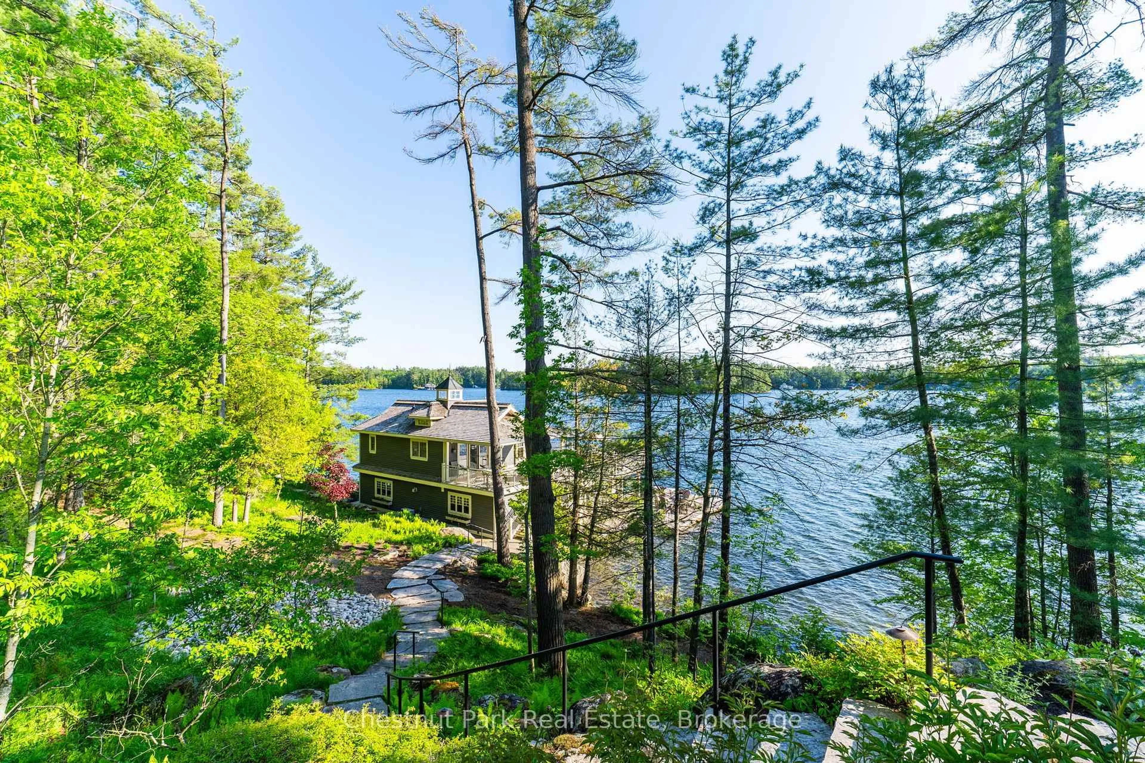 Patio, water/lake/river/ocean view for 1198 & 1188 Hemlock Point Rd, Muskoka Lakes Ontario P0B 1J0
