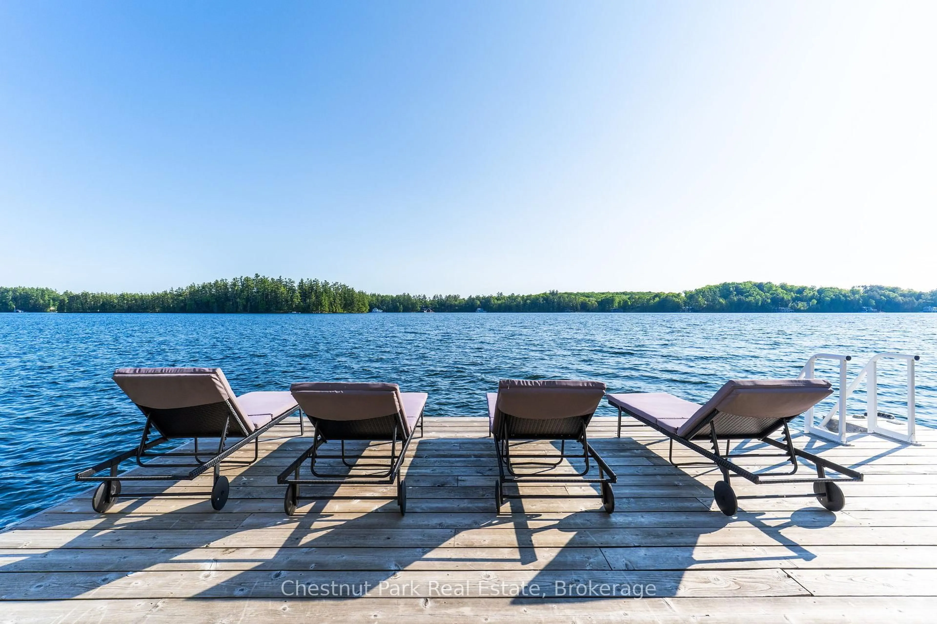 Patio, water/lake/river/ocean view for 1198 & 1188 Hemlock Point Rd, Muskoka Lakes Ontario P0B 1J0