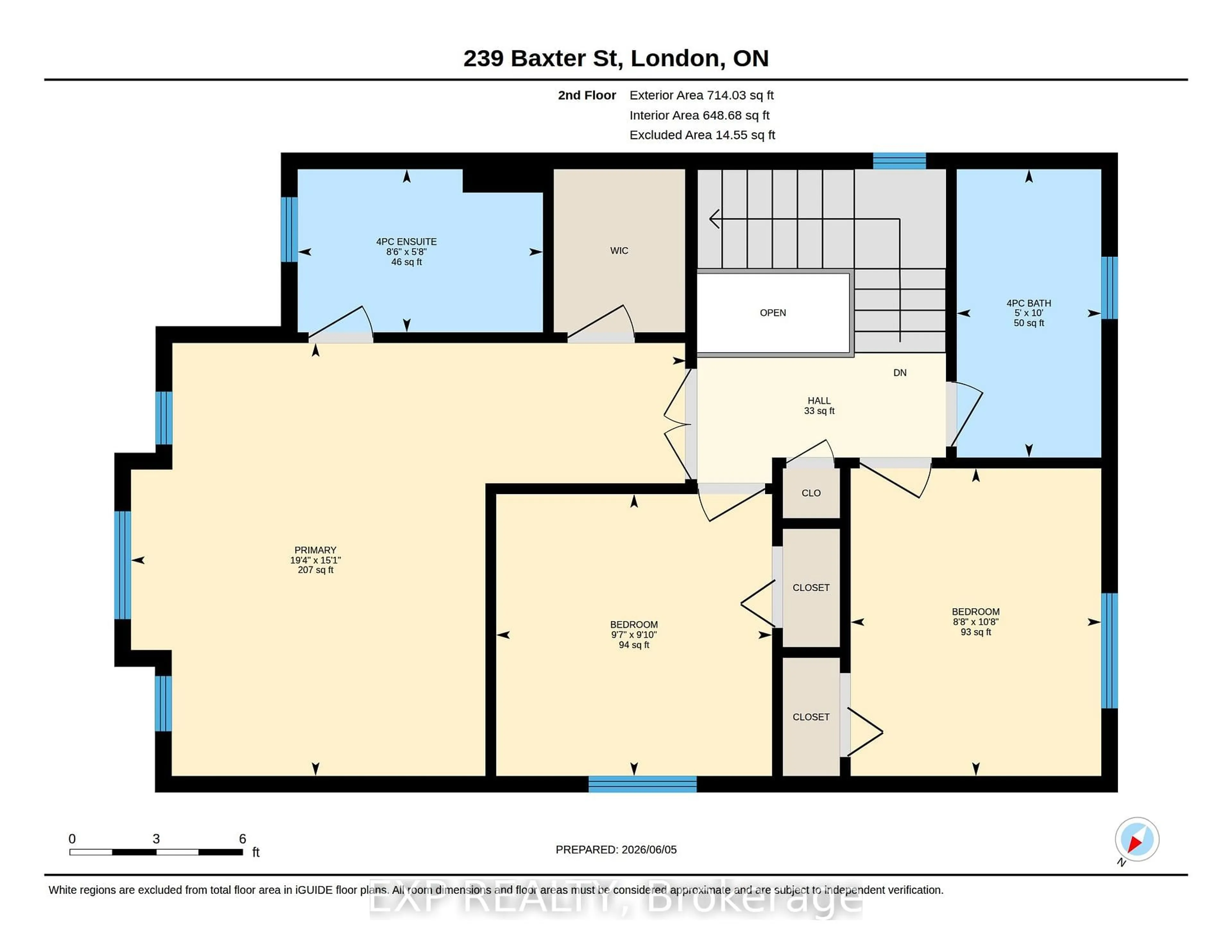 Floor plan for 239 Baxter St, London East Ontario N5W 0A2
