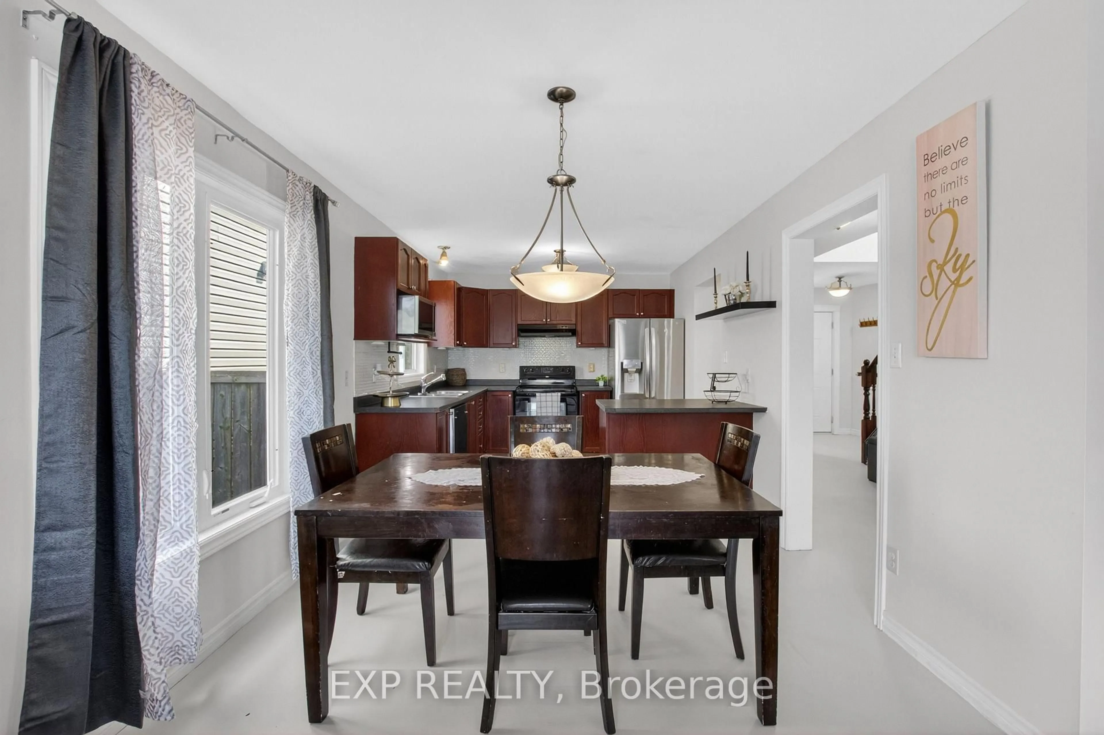 Open concept kitchen, ceramic/tile floor for 239 Baxter St, London East Ontario N5W 0A2