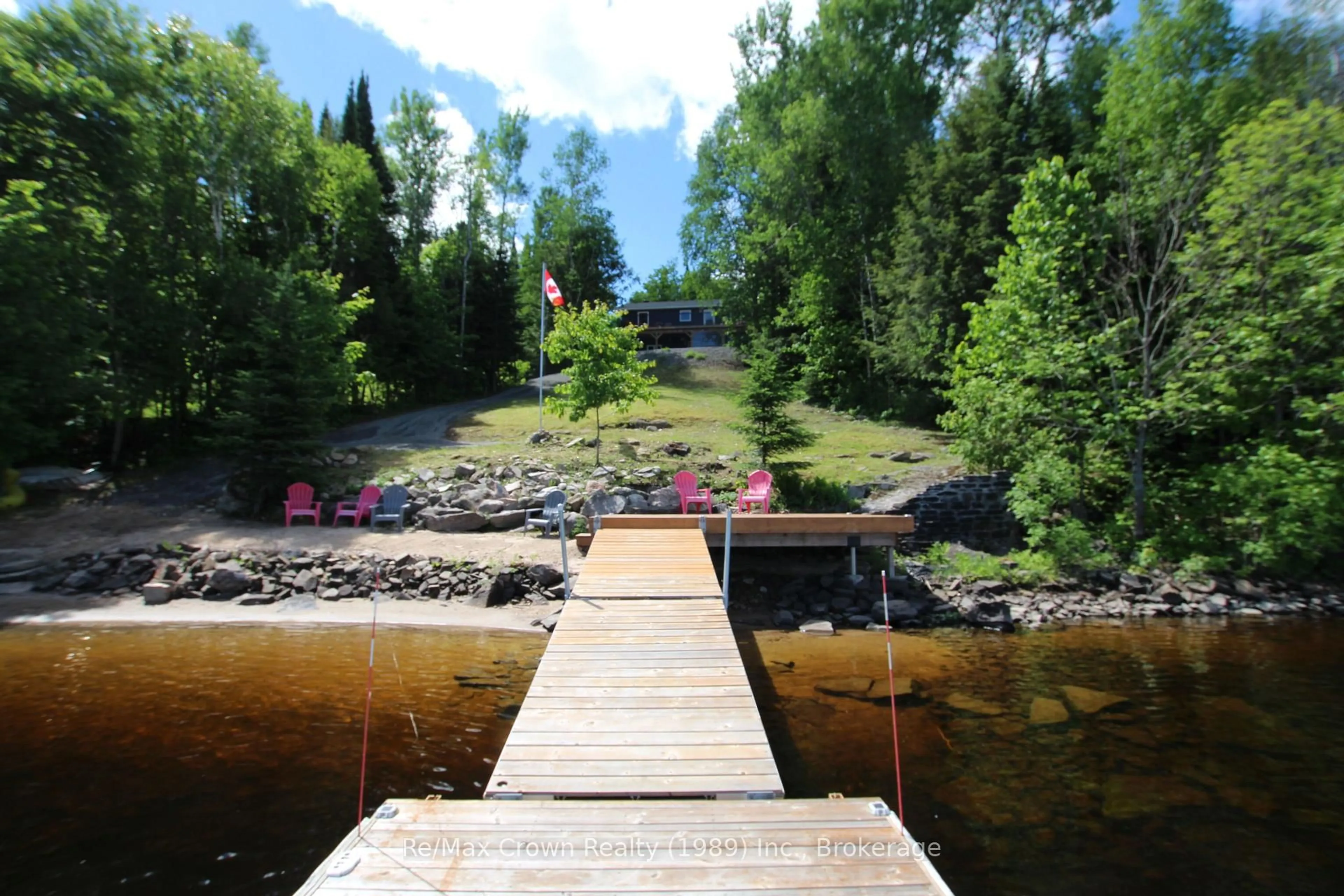 Patio, water/lake/river/ocean view for 771 Limberlost Point Rd, Parry Sound Remote Area Ontario P0H 2R0
