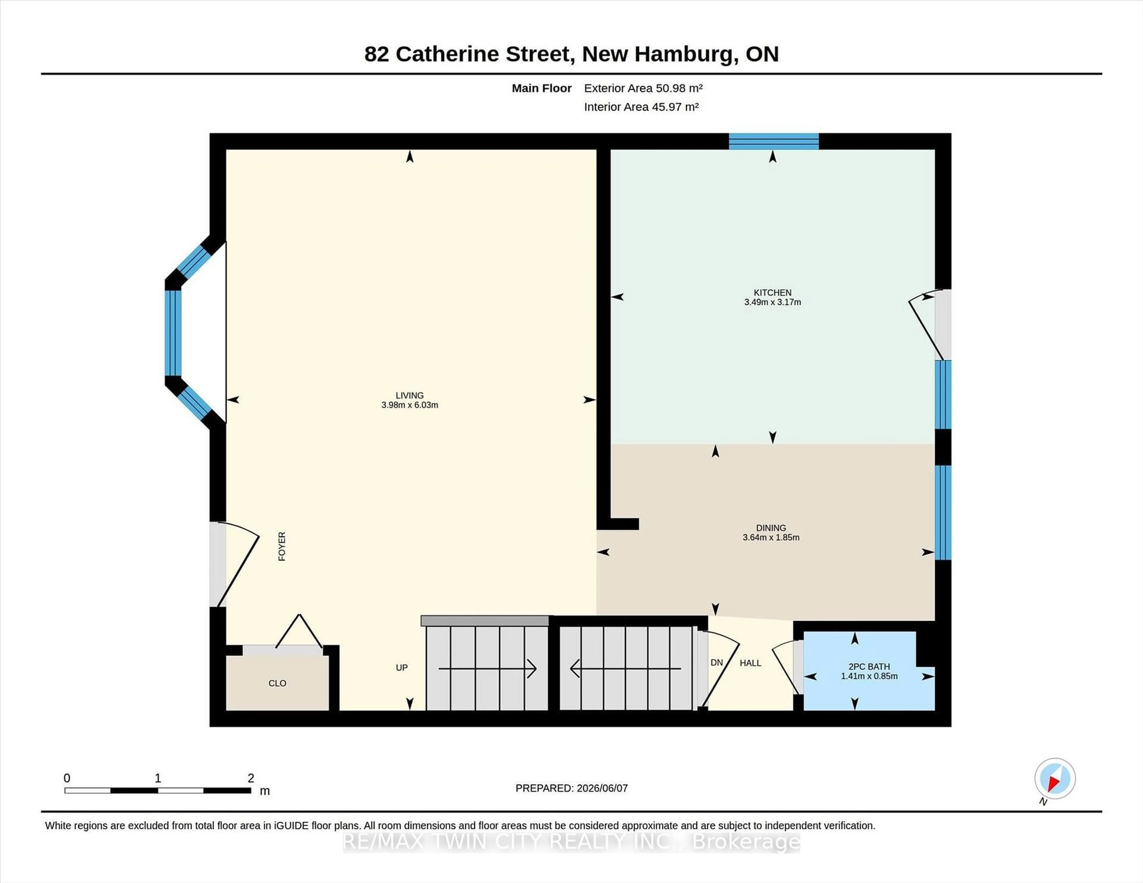Floor plan for 82 Catherine St, Wilmot Ontario N3A 1Z8