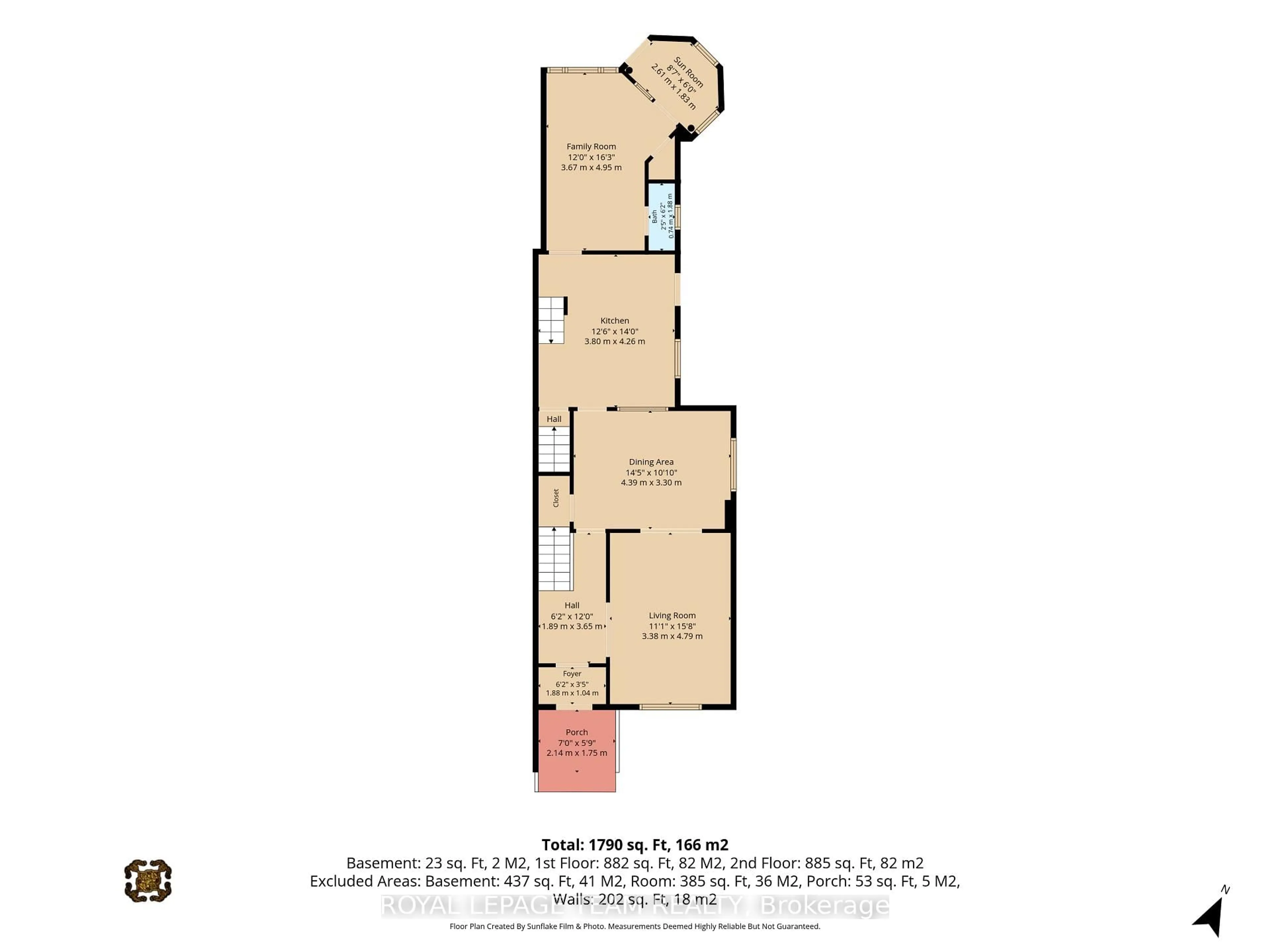 Floor plan for 537 Gilmour St, Ottawa Ontario K1R 5L5