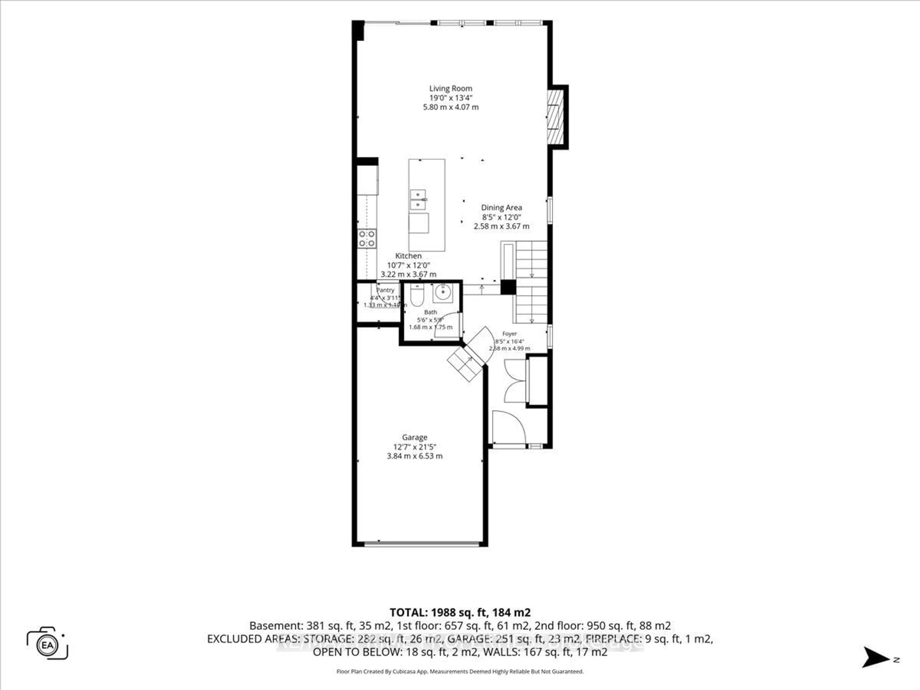 Floor plan for 717 Rue Du Cartographe St, Ottawa Ontario K4A 0Y8