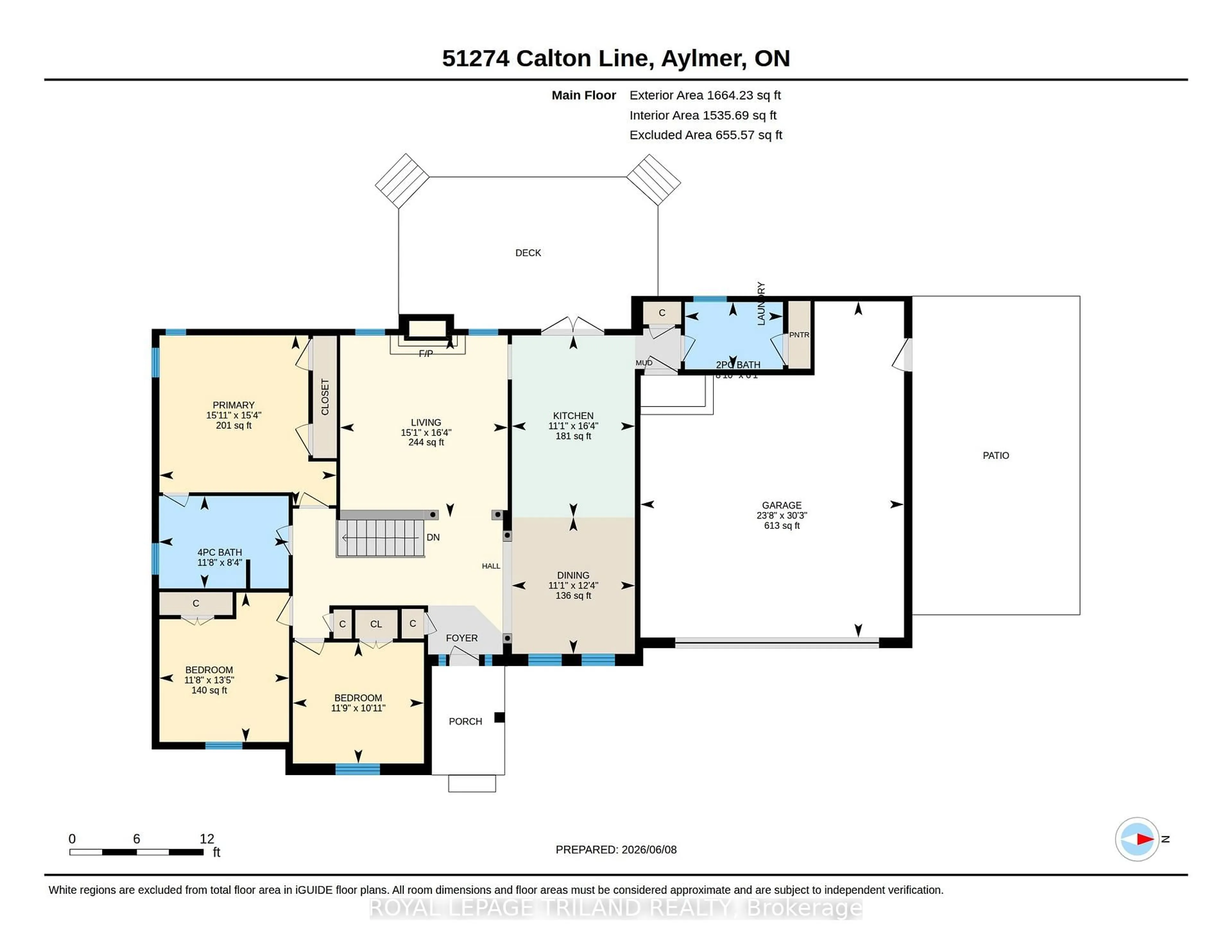 Floor plan for 51274 Calton Line Lane, Malahide Ontario N5H 2R5