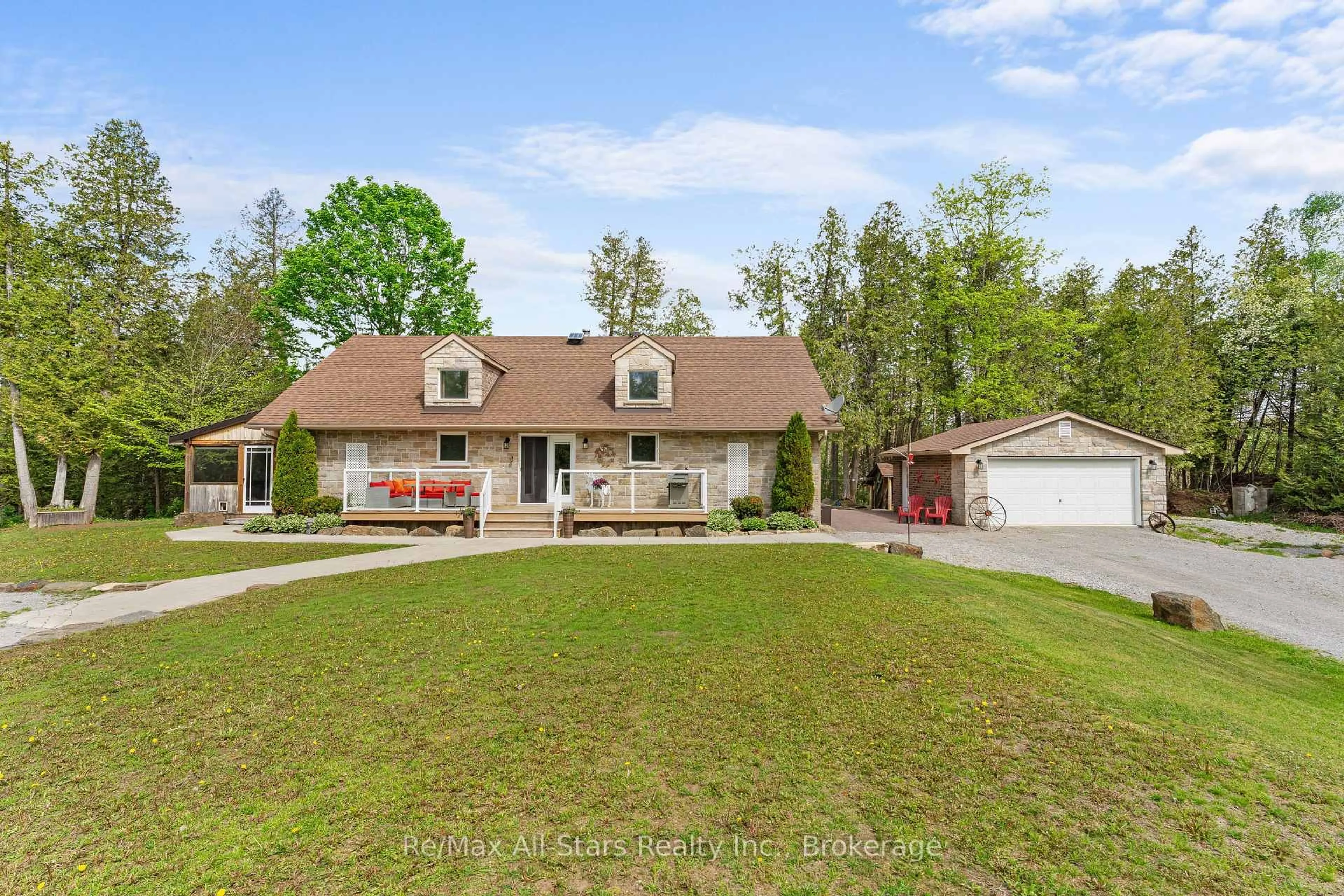 A pic from outside/outdoor area/front of a property/back of a property/a pic from drone, unknown for 728 Galway Rd, Trent Lakes Ontario K0M 2A0