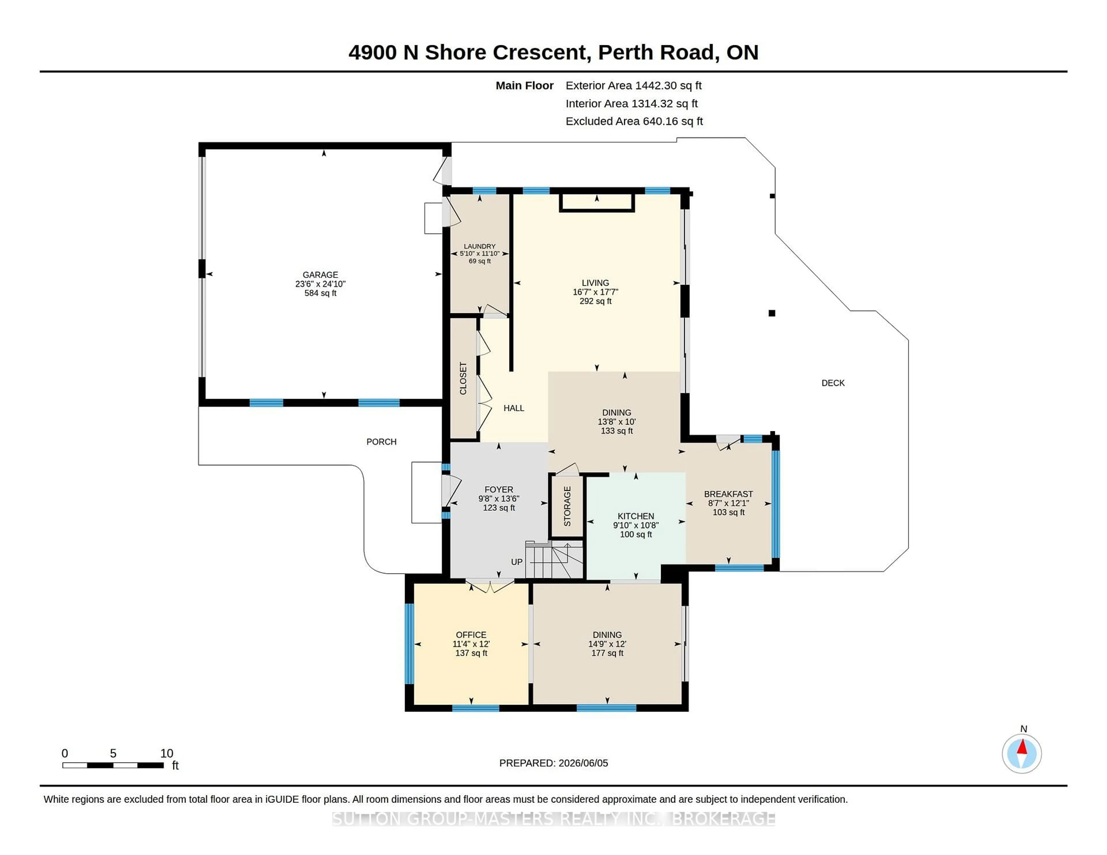 Floor plan for 4900 North Shore Cres, Perth Road Ontario K0H 2L0
