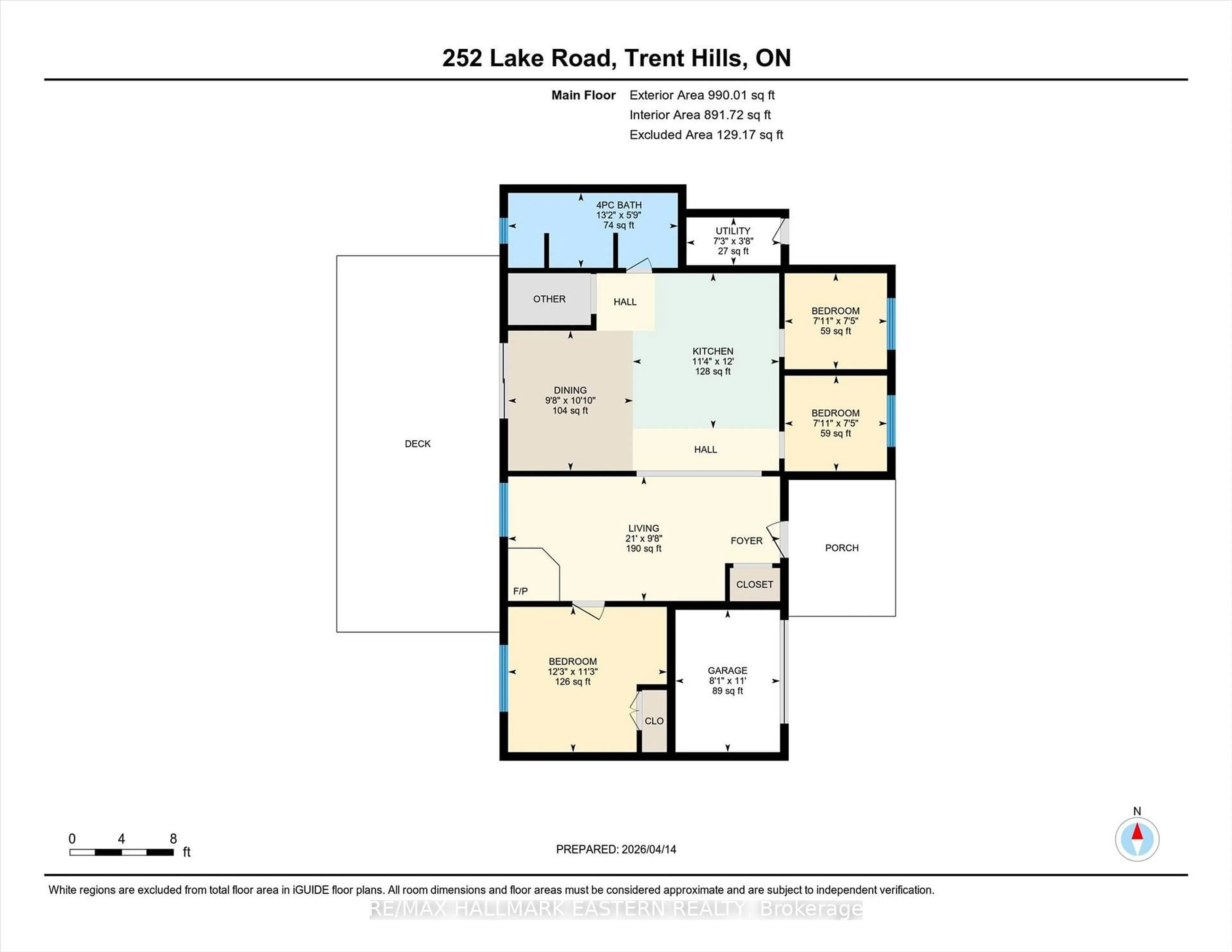 Floor plan for 252 Lake Rd, Trent Hills Ontario K0K 2M0