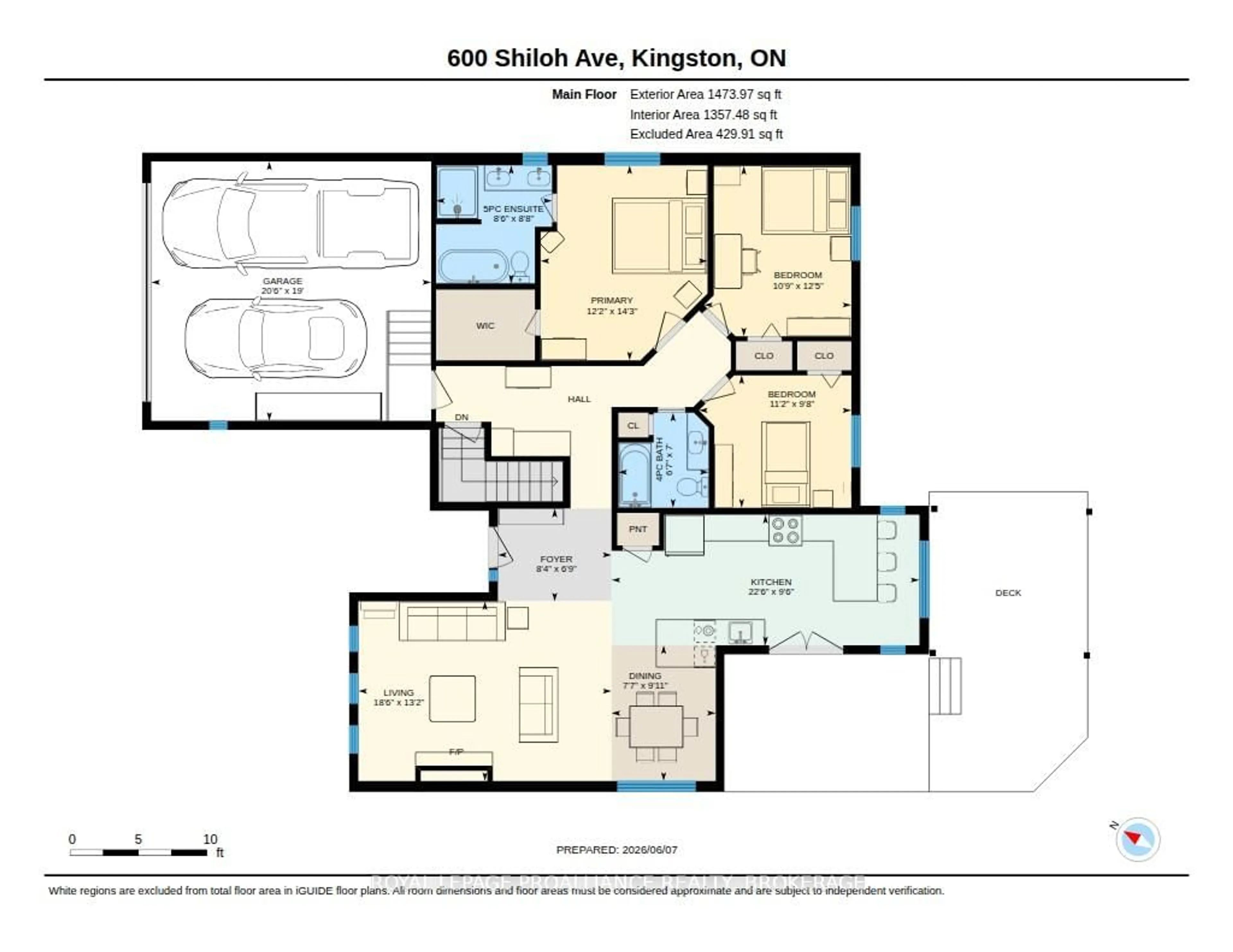 Floor plan for 600 Shiloh Ave, Kingston Ontario K7M 8V9