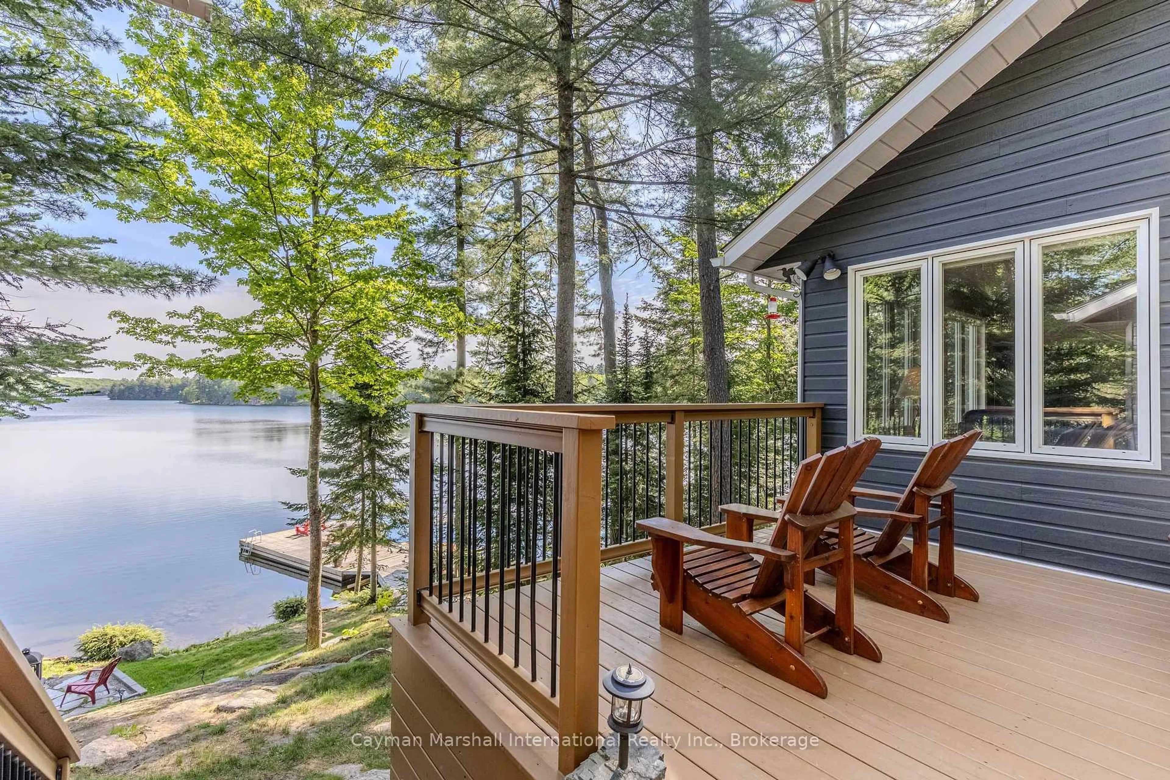 Patio, water/lake/river/ocean view for 295 141 Highway, Seguin Ontario P2A 2W8