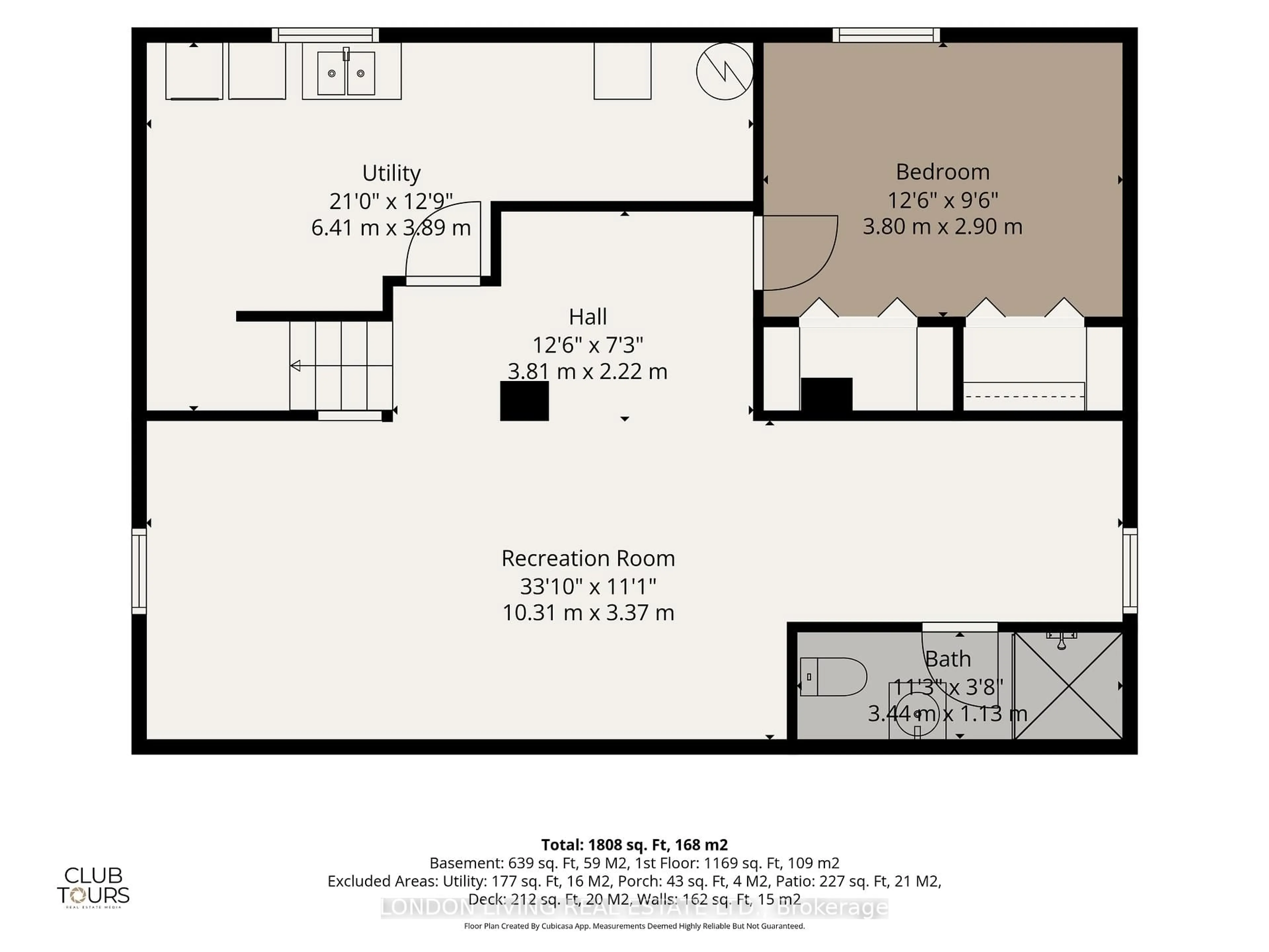 Floor plan for 183 Clifford St, London East Ontario N5Y 1Z7