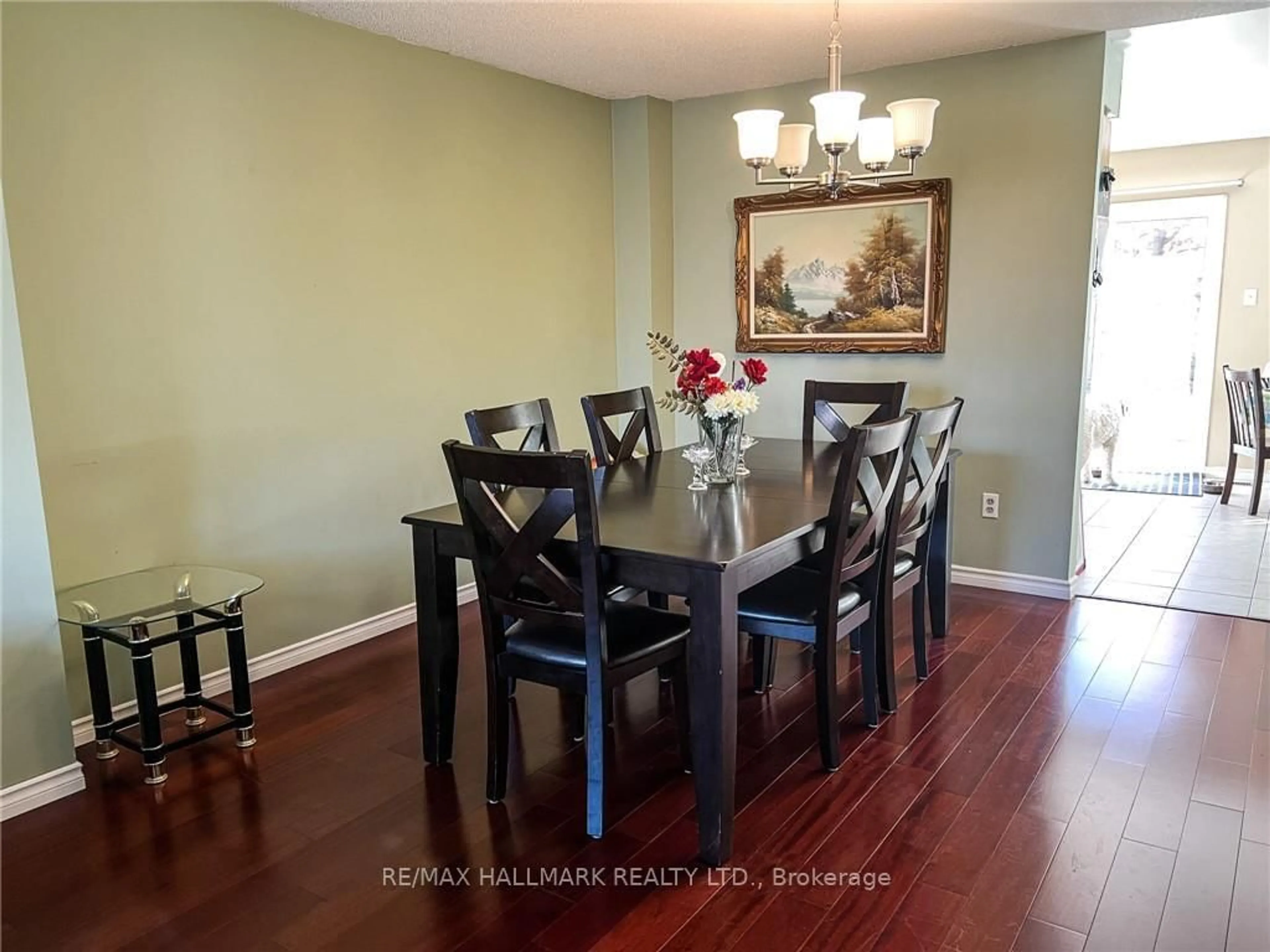 Dining room, wood/laminate floor for 108 Broughton Ave, Hamilton Ontario L8W 3S7